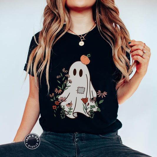Floral Ghost Shirt, Cute Ghost Shirt, Halloween Ghost, Spooky Mama, Future Ghost, Cute Shirt for Halloween, Spooky Vibes Shirt,Cute Fall Tee