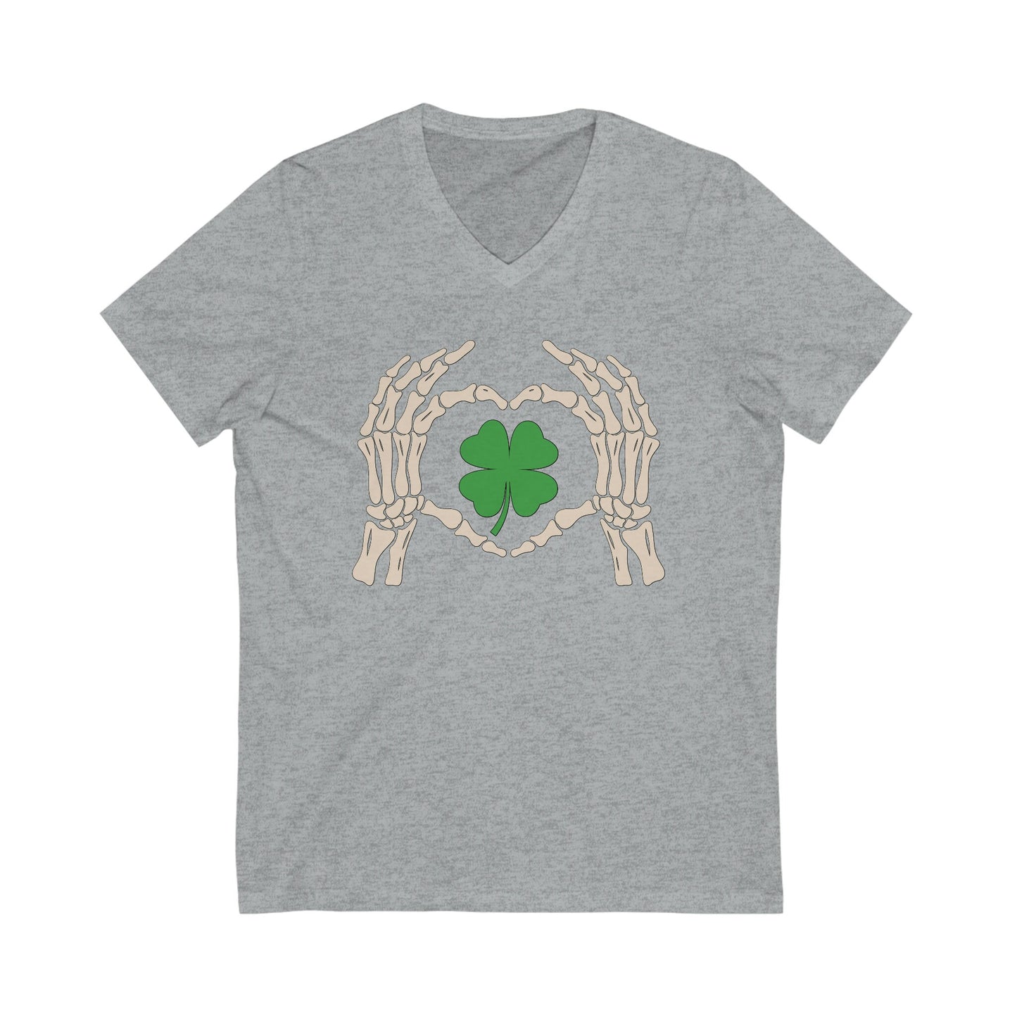 Skeleton Shamrock Shirt Funny St Patricks Day Tee Lucky Heart 4 Leaf Clover TShirt St Paddys Day Shirt for Women Cute Teacher Saint Patricks