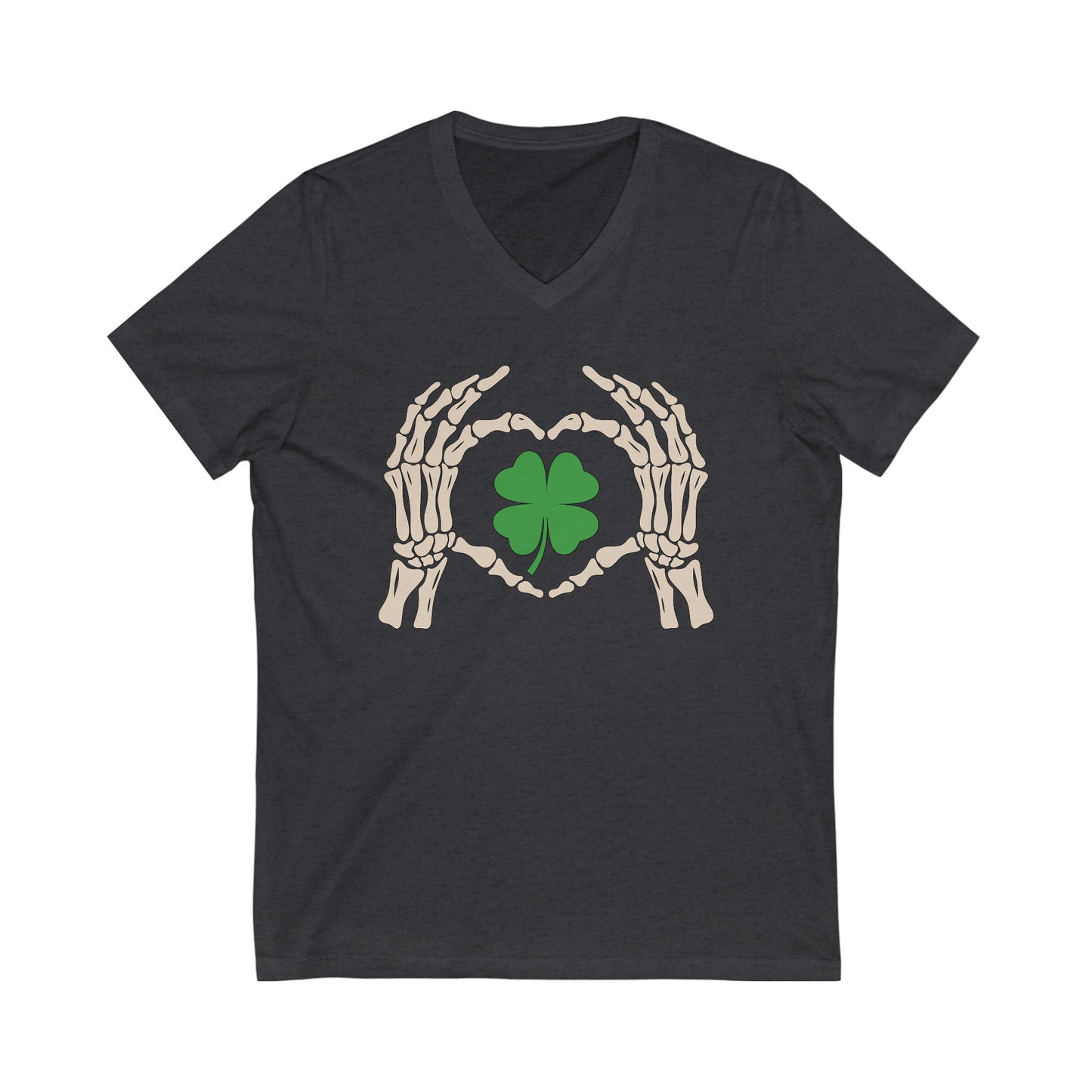 Skeleton Shamrock Shirt Funny St Patricks Day Tee Lucky Heart 4 Leaf Clover TShirt St Paddys Day Shirt for Women Cute Teacher Saint Patricks