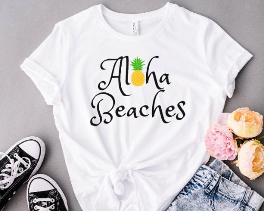Aloha Beaches Shirt, Beach Lover TShirt, Beaches Bachelorette T-Shirt, Aloha Party Tee, Aloha Bachelorette Shirt, Summer Womens Tops and Tee
