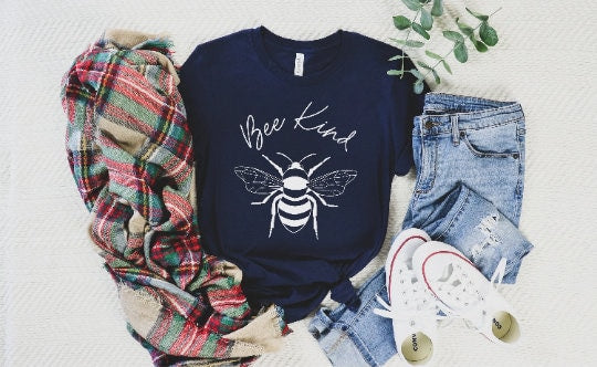 Bee Kind Shirt, Be Kind tshirt, Bee T-shirt, Inspirational Shirt, Motivational Shirt, Cute Women Shirt, Womens Unisex Shirt, Kindness shirt