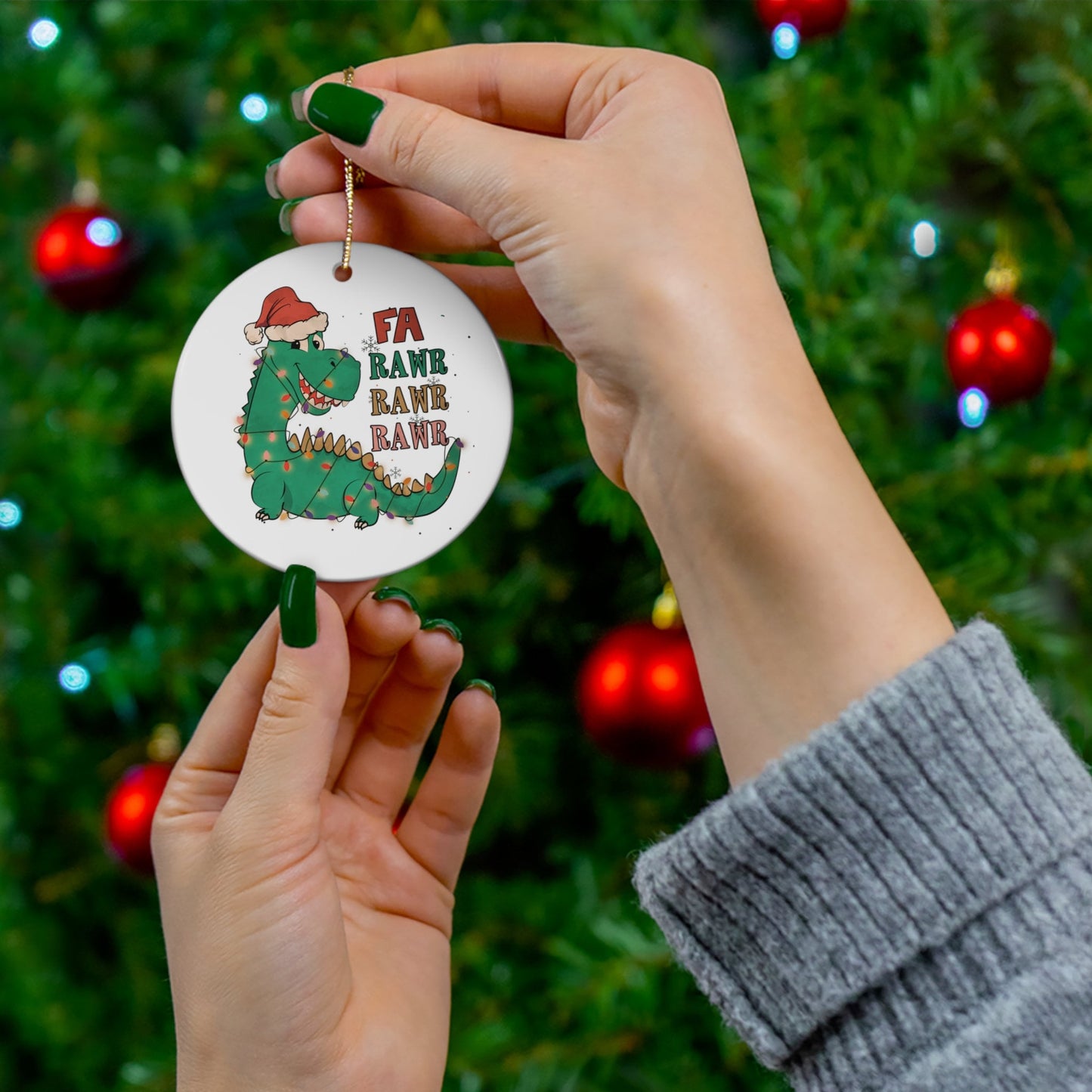 Dinosaur Ornament Dinosaur Christmas Ornament Funny Dino Ornament Fa Rawr Rawr Christmas Decoration Dinosaur Lover Gift Kids Christmas Dino