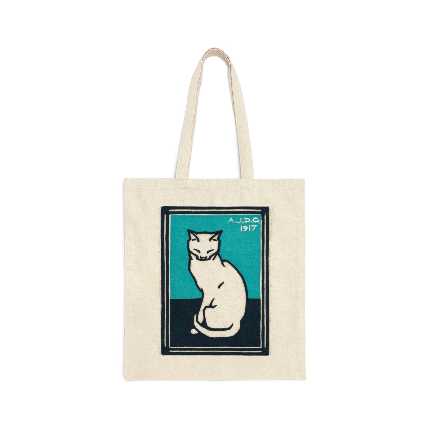 Cat Tote Bag Aesthetic Cat Shoulder Bag Artsy Tote Bag Sitting Cat Julie de Graag Cat Art Bag Cat Bag Aesthetic Tote Bag Cat Art Bag Kitty