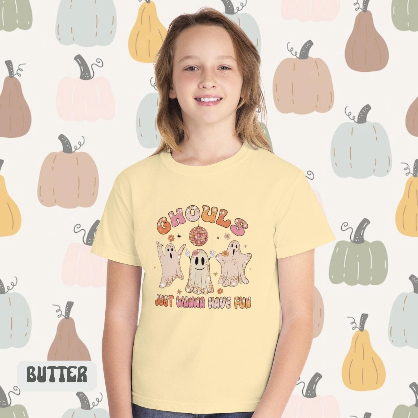 Retro Halloween Comfort Colors shirt, Ghouls Just Wanna Have Fun Shirt, Retro Halloween Shirt, Ghost Shirt, Ghouls Night Out Shirt