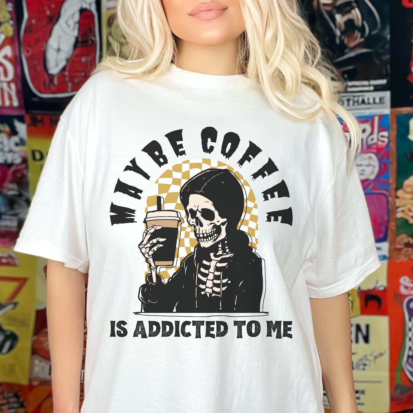 Skeleton Coffee Shirt Funny Coffee Shirts Fall Coffee Shirt Comfort Colors Coffee Skeleton TShirt Funny Halloween Skeleton Coffee Tee