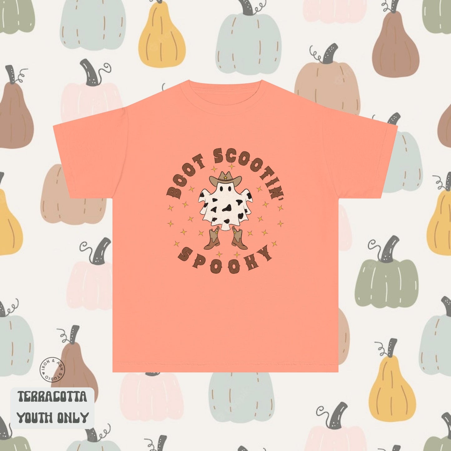 Boohaw Halloween Shirt Boot Scootin Boogy Comfort Colors Skeleton TShirt Western Halloween Cowgirl Ghost Shirt Spooky Ghost Howdy Boo Shirt