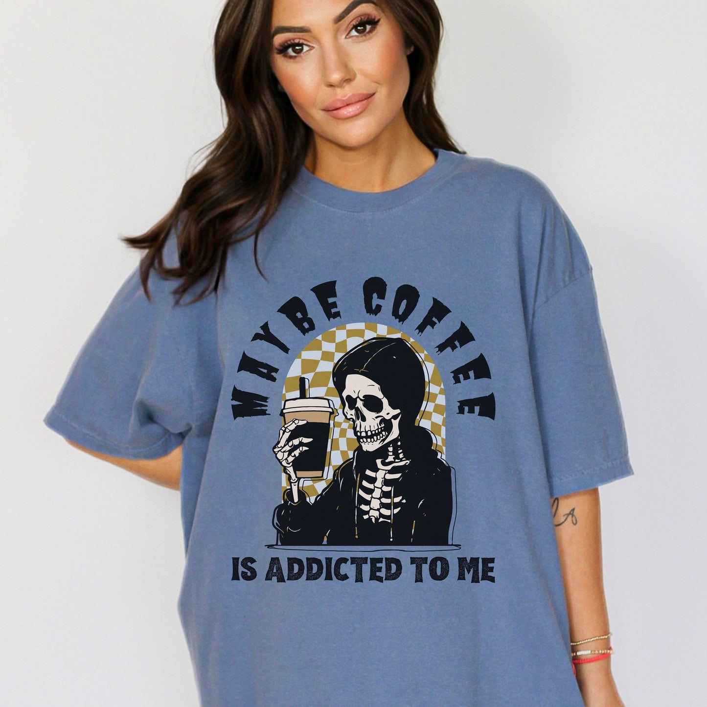 Skeleton Coffee Shirt Funny Coffee Shirts Fall Coffee Shirt Comfort Colors Coffee Skeleton TShirt Funny Halloween Skeleton Coffee Tee