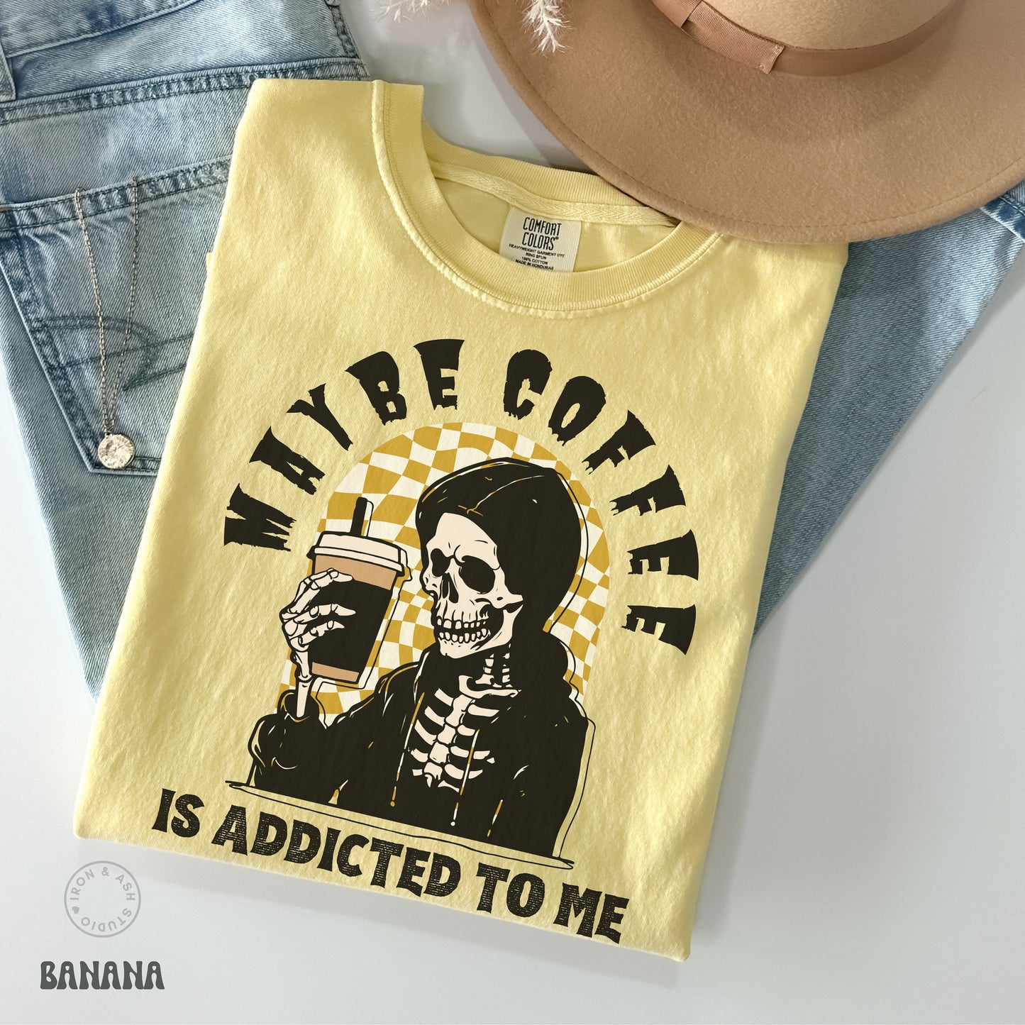 Skeleton Coffee Shirt Funny Coffee Shirts Fall Coffee Shirt Comfort Colors Coffee Skeleton TShirt Funny Halloween Skeleton Coffee Tee