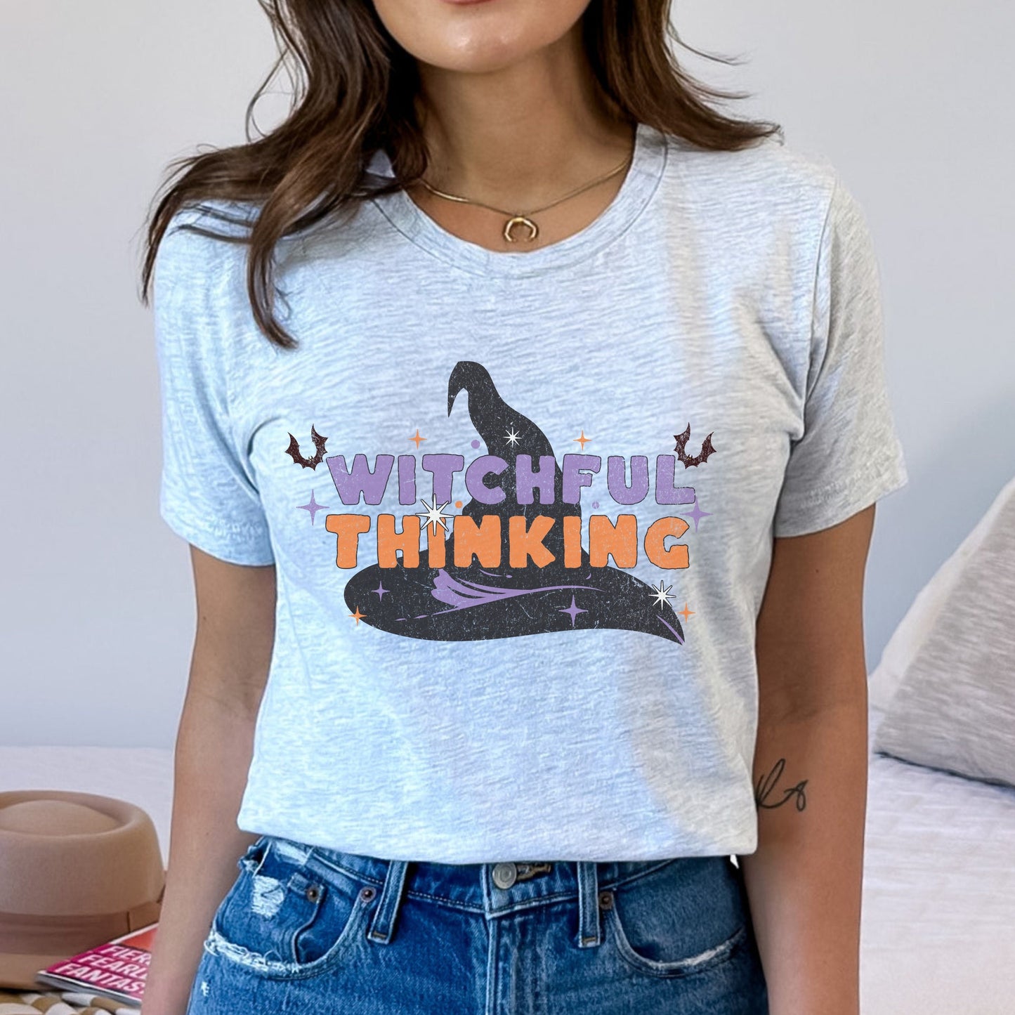 Witchful Thinking Shirt, Witchy Shirt, Funny Witch Halloween T-Shirt, Witchful Shirt, Witchy TShirt, Witchy Vibes Shirt, Witchy Woman Tee