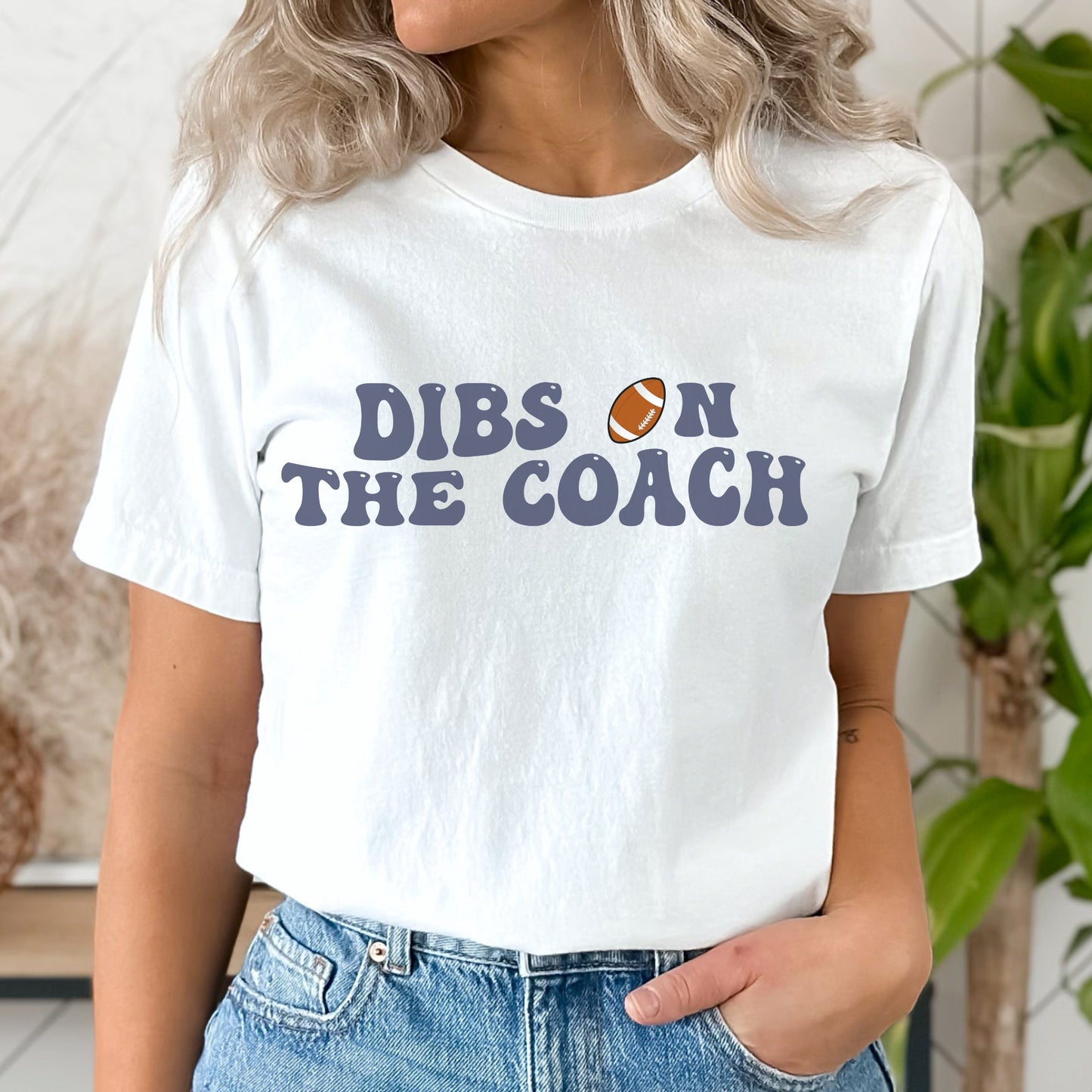 Dibs On The Coach Football Shirt Dibs on the Coach Shirt Coach's Wife Football Shirt Coaches Wife Life Funny Coaches Shirt Coachs Girlfriend