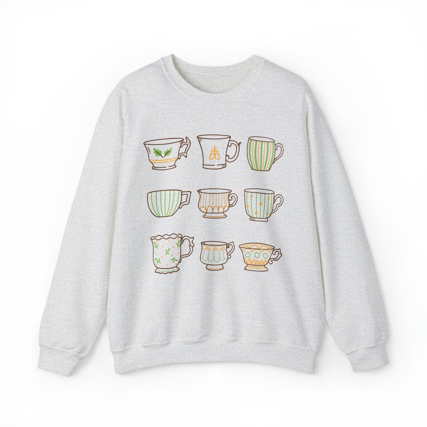 Tea Cup Sweatshirt Cottagecore Crewneck Sweatshirt Vintage Teacup Sweatshirt Tea Lover Gift Cottagecore Aesthetic Clothing Tea Lover Gift