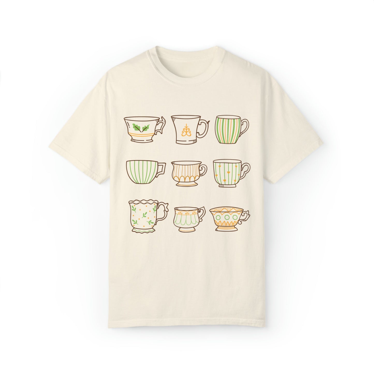 Tea Cup Shirt, Gift For Tea Lovers, Cottagecore Boho Tea Lover Gift, Aesthetic Tshirt, Vintage Teacup Tee, 70s style Shirts, Retro Tea Shirt