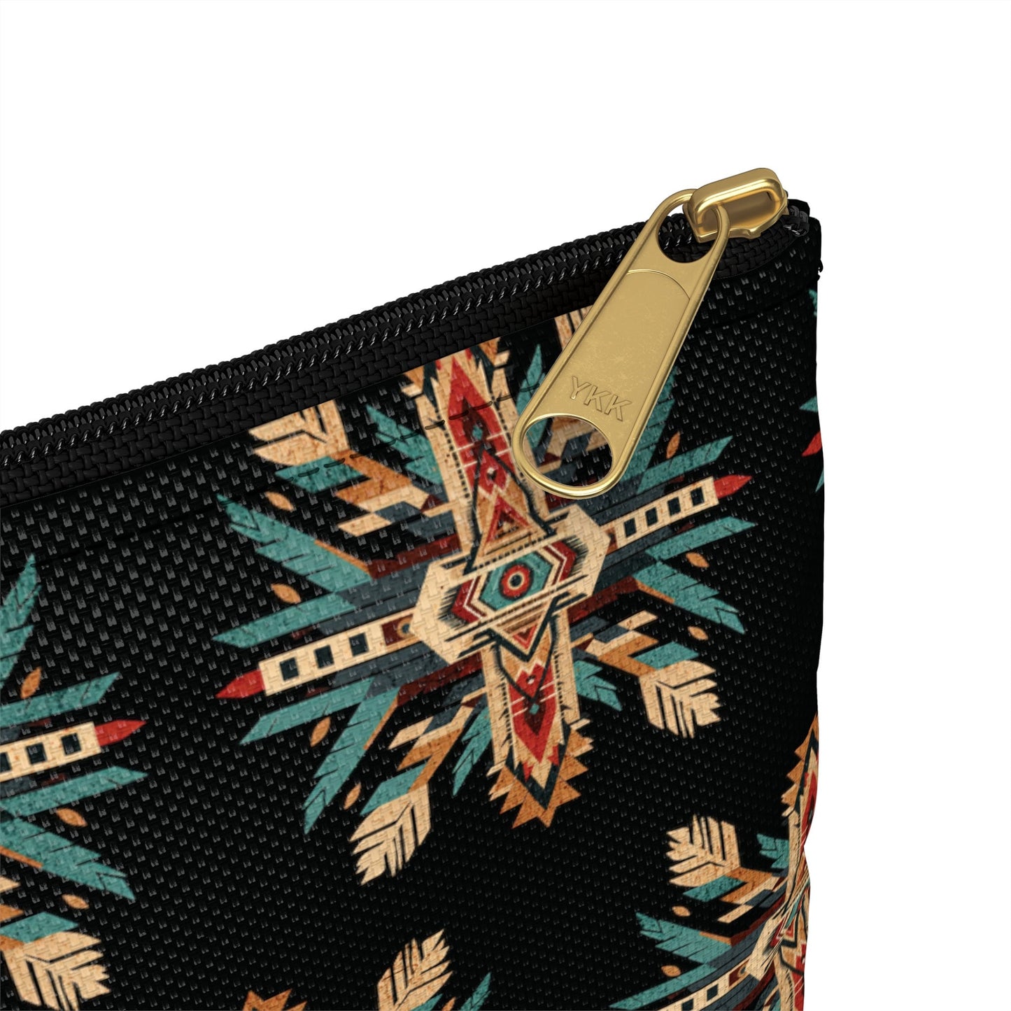 Boho Aztec Pattern Pouch Aztec Makeup Case Western Zipper Pouch Bag Accessory Pouch Diabetic Supply Bag Aztec Cosmetic Bag Western Print Bag
