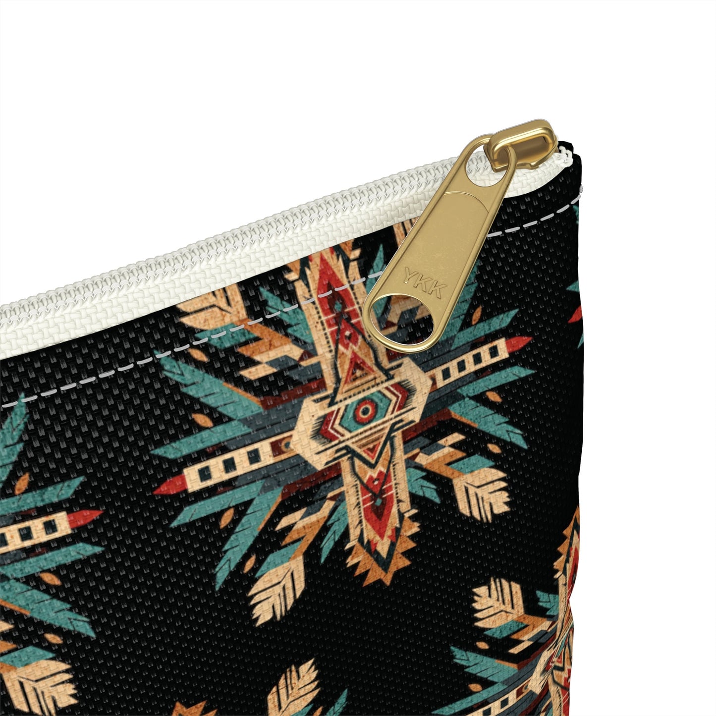 Boho Aztec Pattern Pouch Aztec Makeup Case Western Zipper Pouch Bag Accessory Pouch Diabetic Supply Bag Aztec Cosmetic Bag Western Print Bag