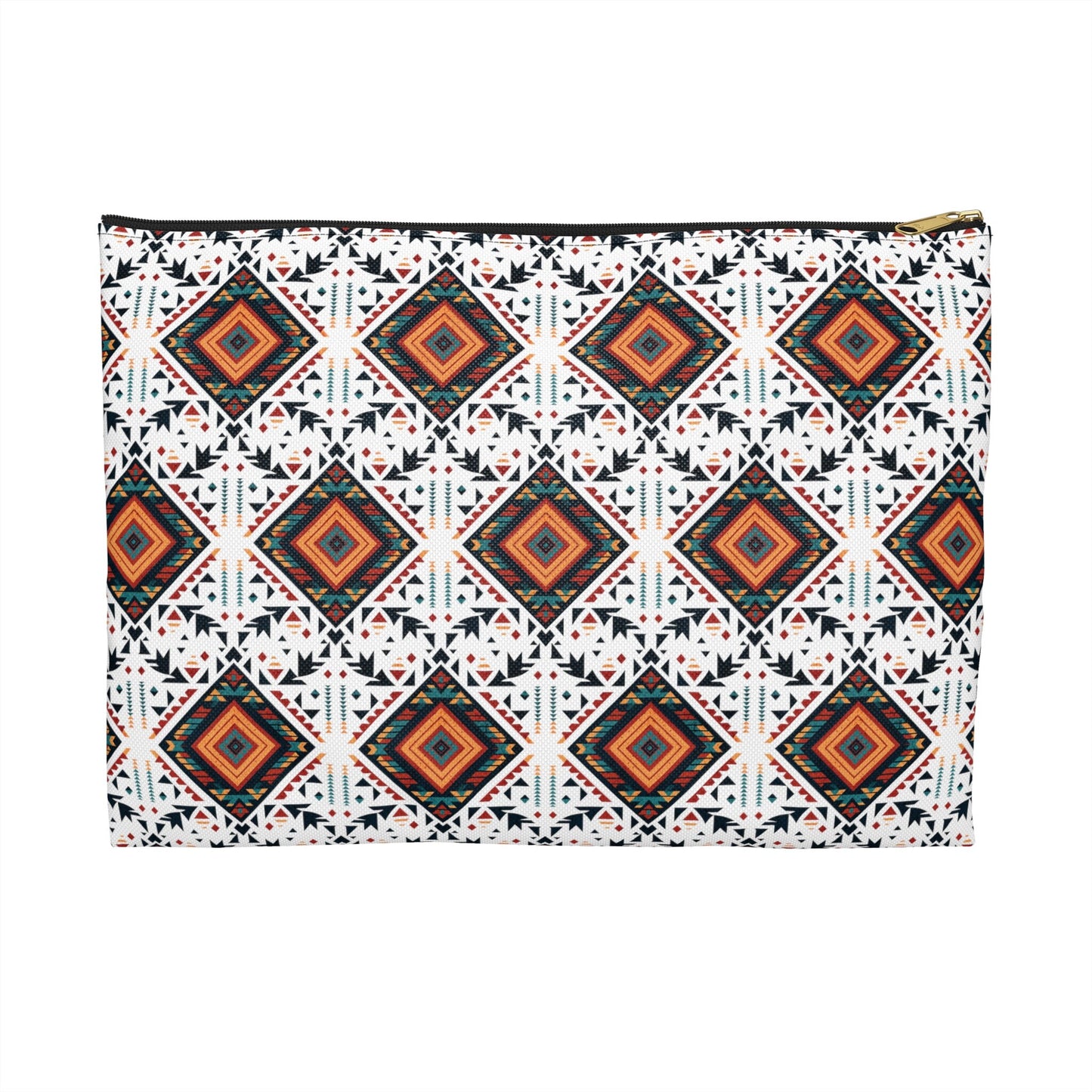 Boho Makeup Bag Aztec Western Accessory Pouch Makeup Case Western Zipper Pouch Bag Diabetic Supply Bag Aztec Cosmetic Bag Western Print Bag