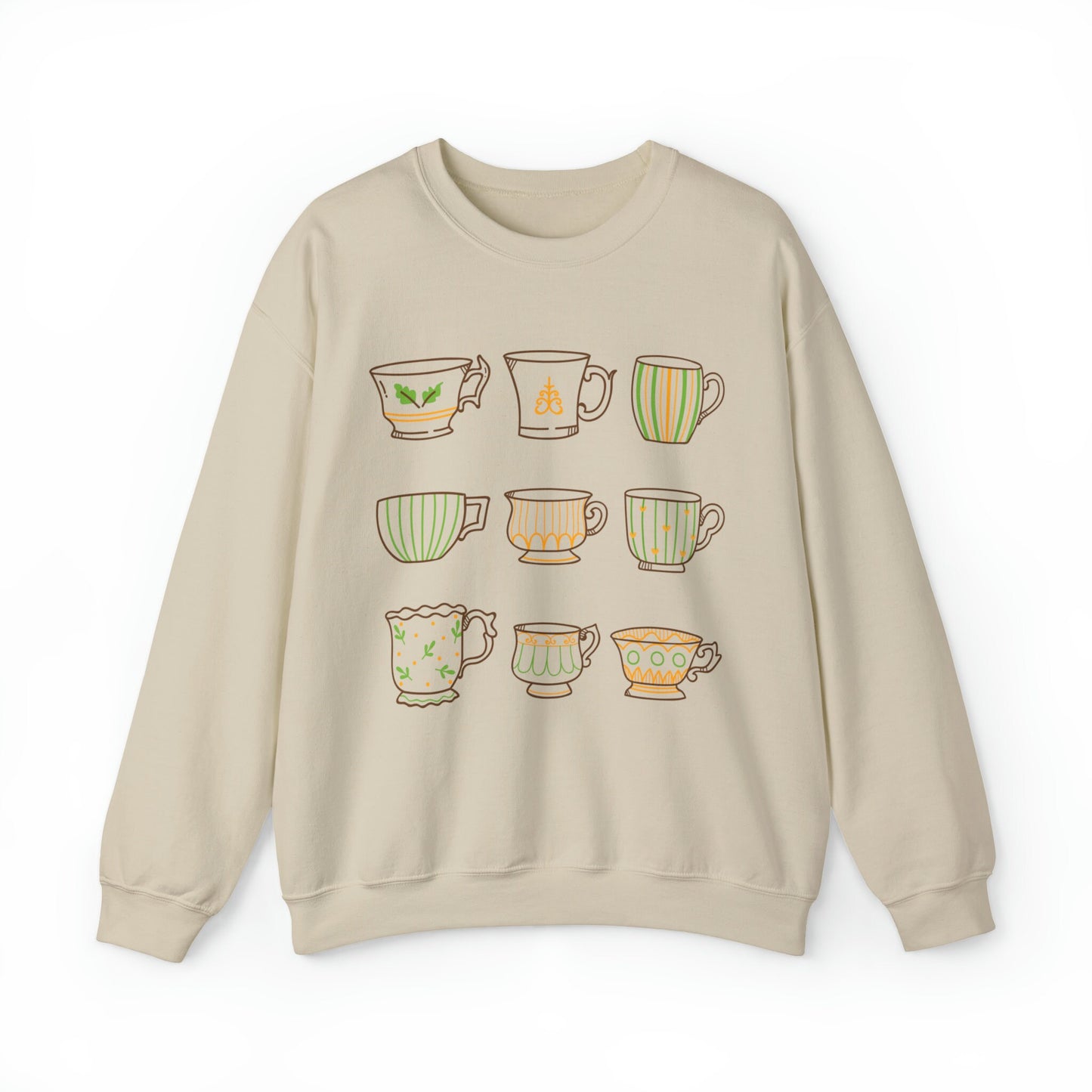 Tea Cup Sweatshirt Cottagecore Crewneck Sweatshirt Vintage Teacup Sweatshirt Tea Lover Gift Cottagecore Aesthetic Clothing Tea Lover Gift
