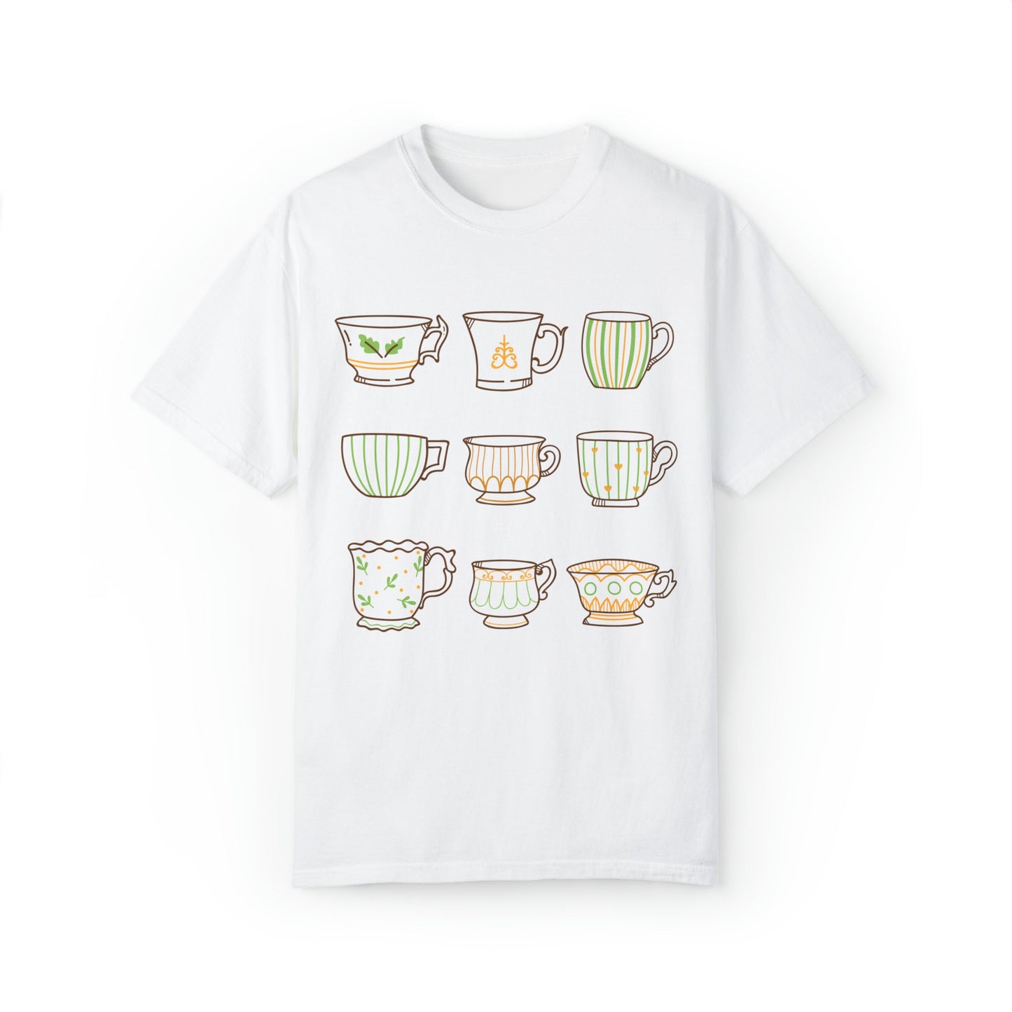 Tea Cup Shirt, Gift For Tea Lovers, Cottagecore Boho Tea Lover Gift, Aesthetic Tshirt, Vintage Teacup Tee, 70s style Shirts, Retro Tea Shirt