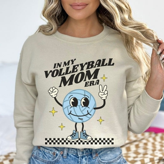 In My Volleyball Mom Era Sweatshirt, Volleyball Mom Sweatshirt, Volleyball Mom Era, Game Day Shirt, Volleyball Mom Shirt, Volleyball Mama