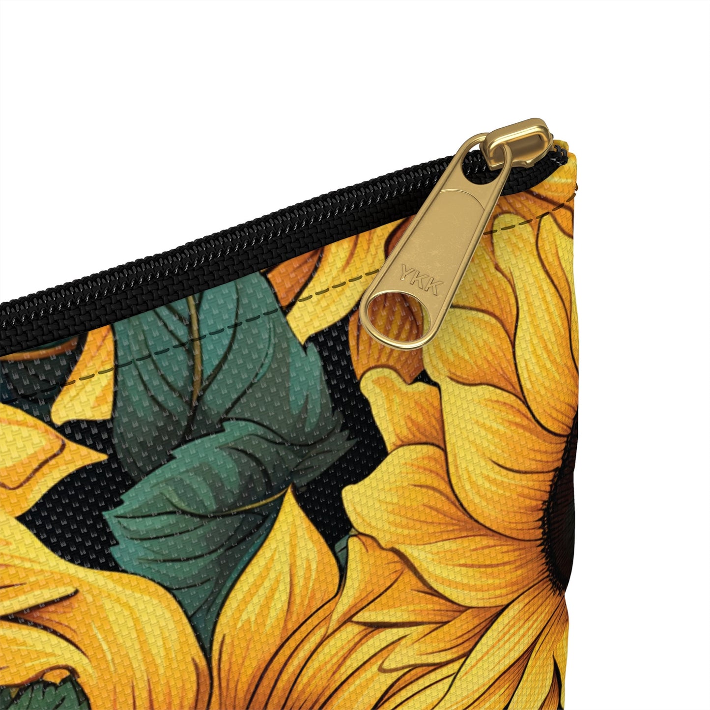 Sunflower Accessory Pouch Floral Makeup Bag Zipper Pouch Floral Sunflower Gifts Birthday Gift Cosmetic Bag Flower Makeup Bag Toiletry Bag