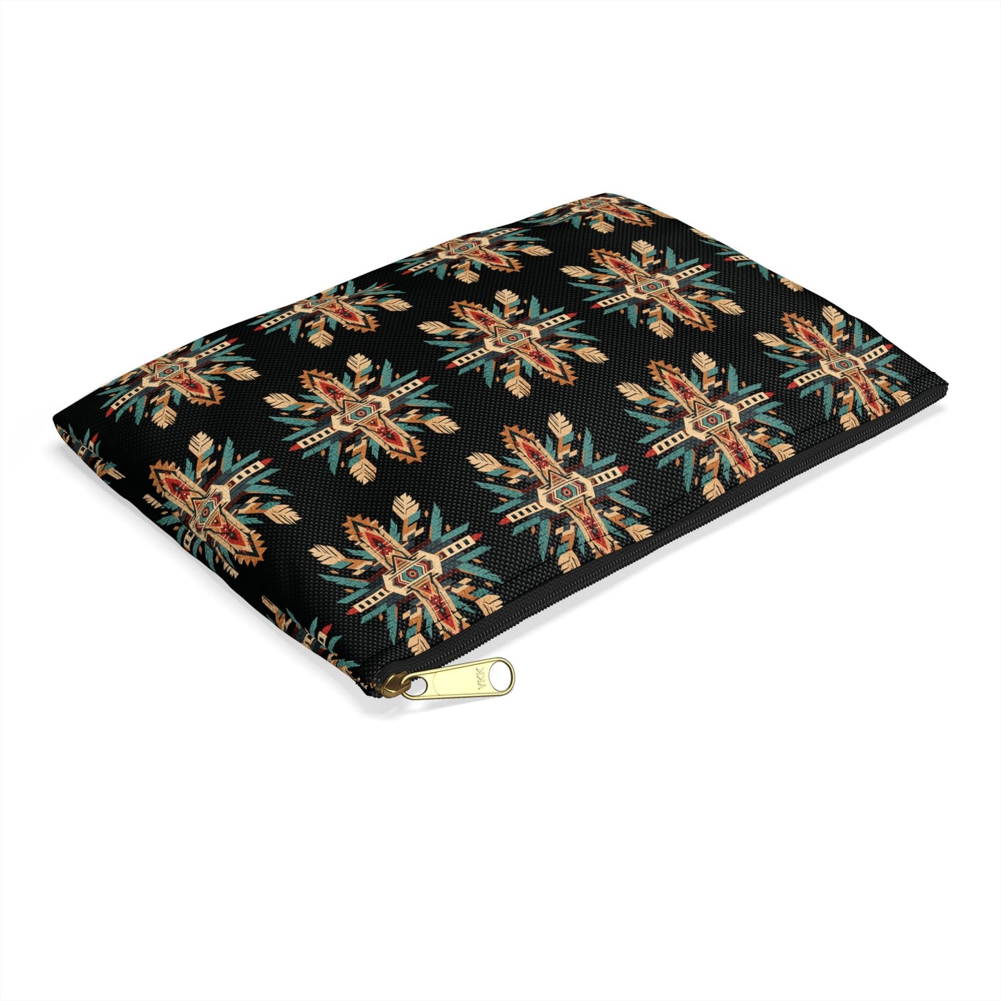 Boho Aztec Pattern Pouch Aztec Makeup Case Western Zipper Pouch Bag Accessory Pouch Diabetic Supply Bag Aztec Cosmetic Bag Western Print Bag