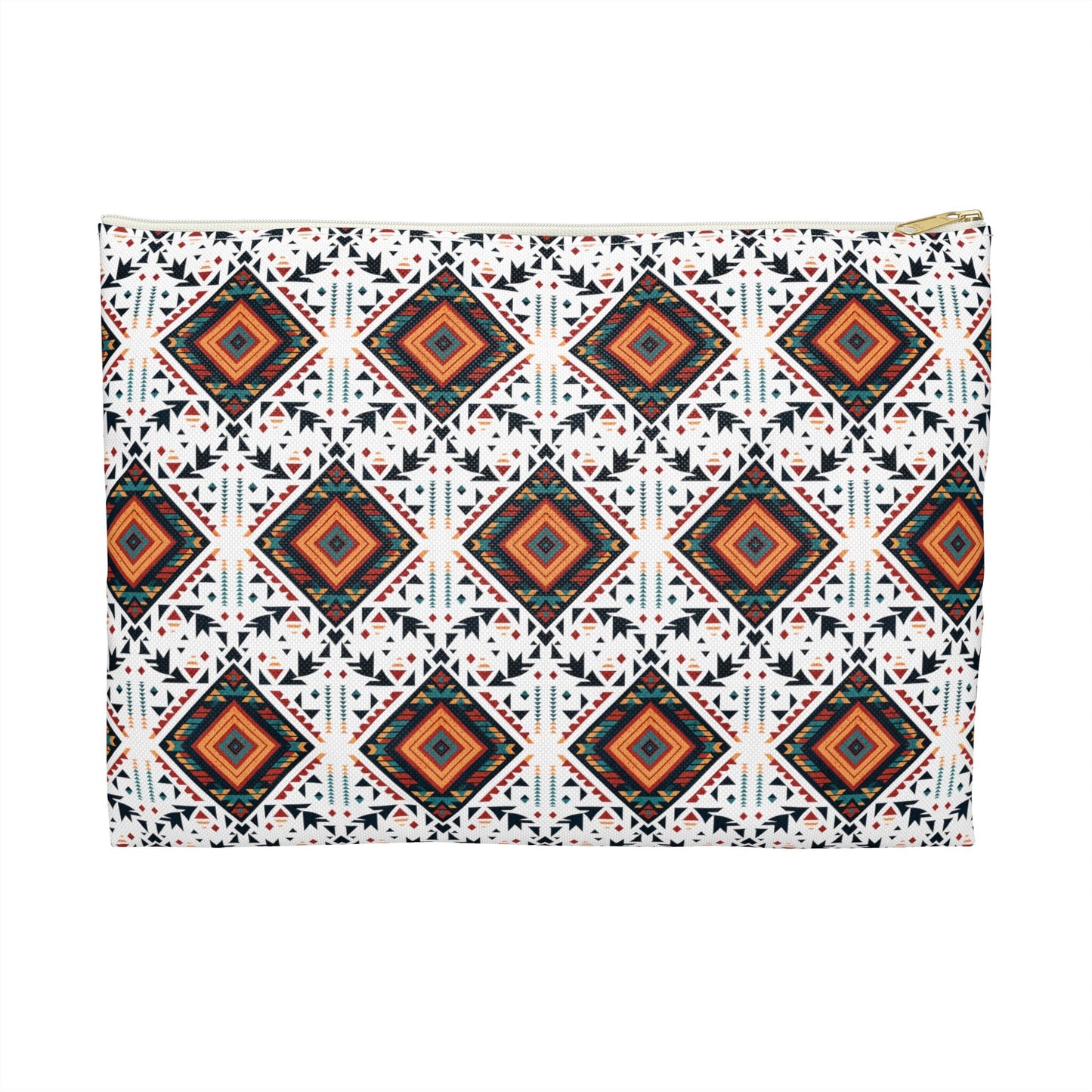 Boho Makeup Bag Aztec Western Accessory Pouch Makeup Case Western Zipper Pouch Bag Diabetic Supply Bag Aztec Cosmetic Bag Western Print Bag