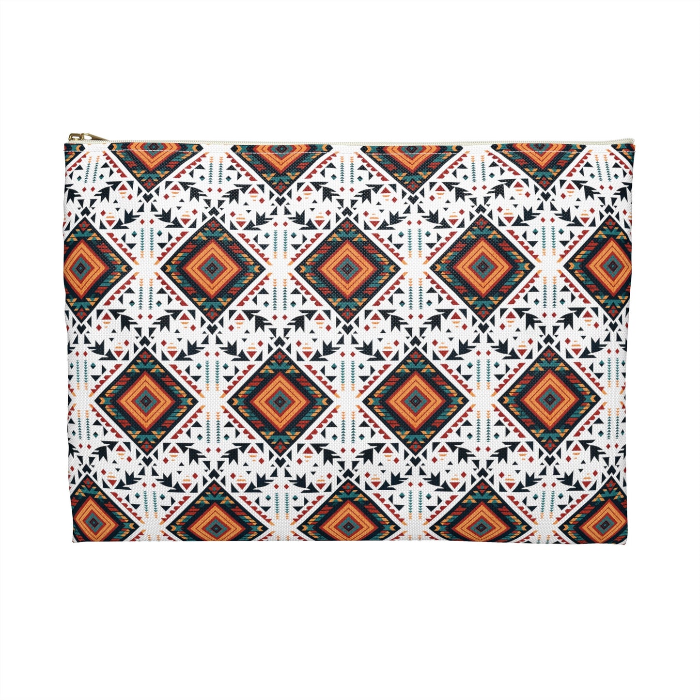 Boho Makeup Bag Aztec Western Accessory Pouch Makeup Case Western Zipper Pouch Bag Diabetic Supply Bag Aztec Cosmetic Bag Western Print Bag