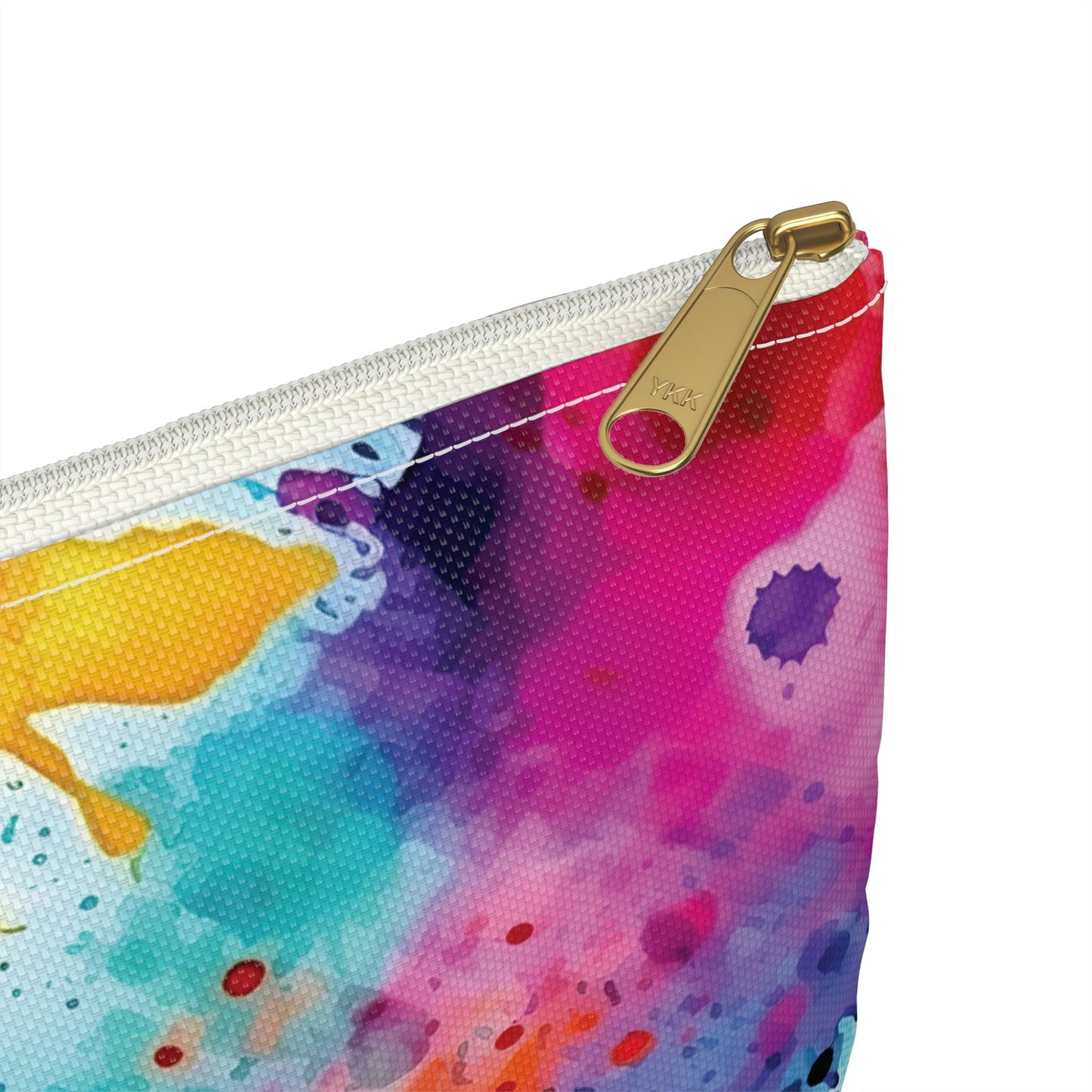 Paint Splatter Accessory Pouch, Zippered Pouch, Splatter Paint Makeup Bag, Flat Zipper Pouch, Zippered Bag, Zippered Cosmetic Pouch, Zip Bag