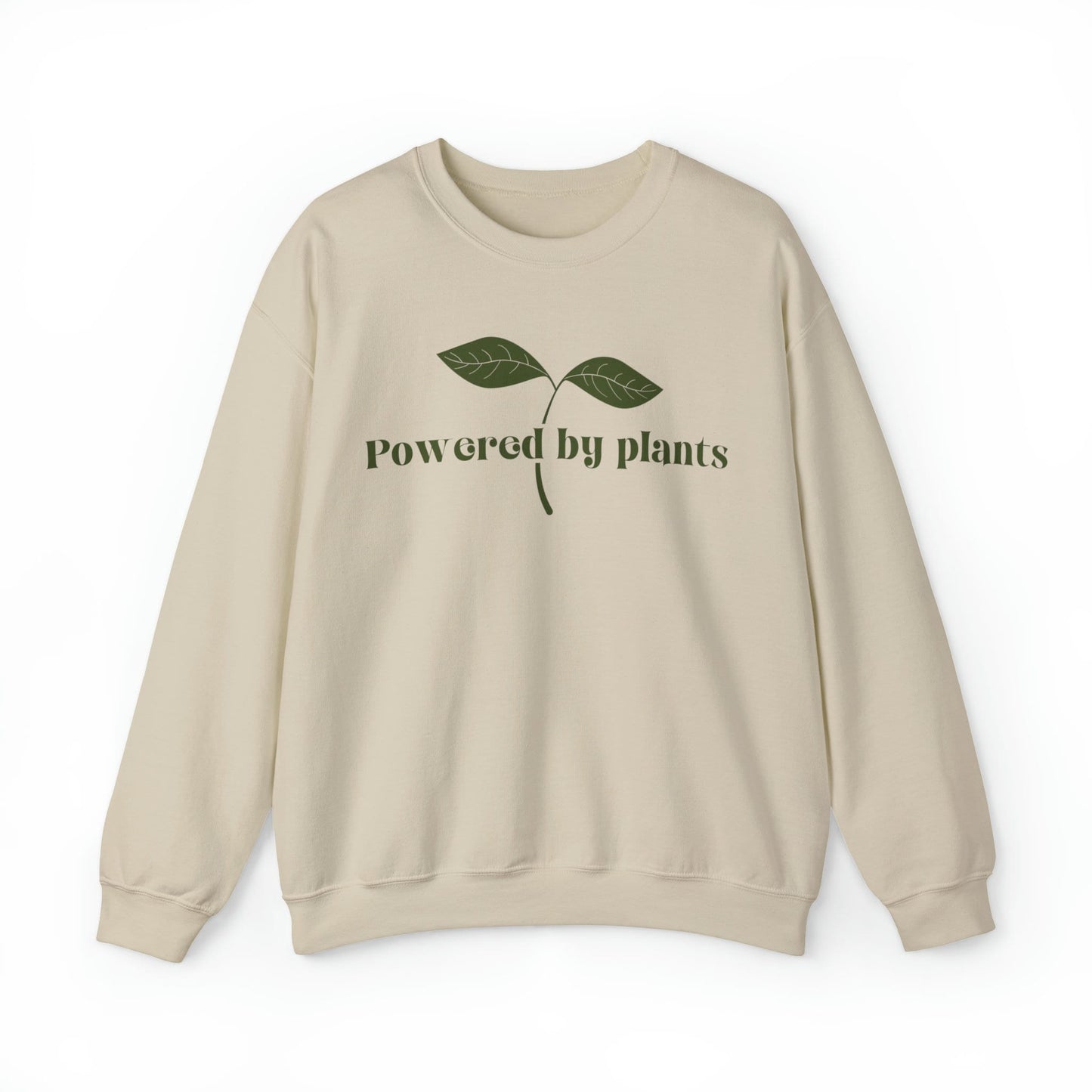 Powered By Plants Sweatshirt Eat More Plants Vegan Sweater Veganism Shirt Herbivore Vegetarian T-Shirt Vegan Gift Eat Your Veggies Crewneck