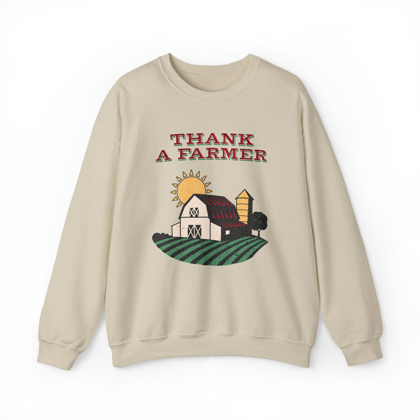 Thank A Farmer Sweatshirt Support Local Farmers Crewneck Farmers Wife Sweatshirt Farmer Gift Agriculture Sweater Ag Gifts Eat Local Sweater