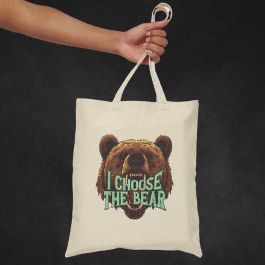 I Choose The Bear Tote Feminist Tote Bag Feminist Gifts Bear Vs Man Smash The Patriarchy Cotton Canvas Tote Bag Bear Tote Womens Rights