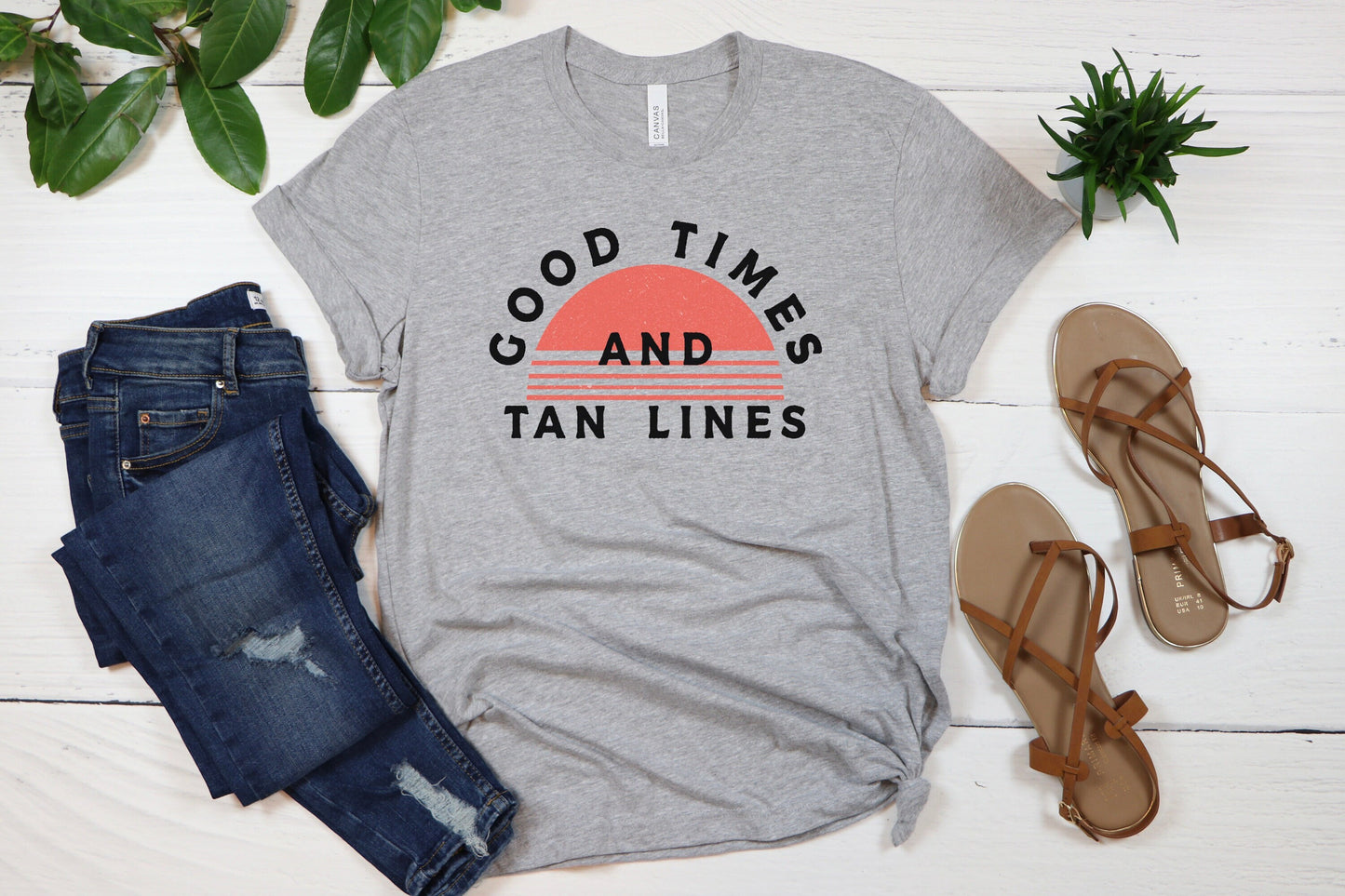 Good Times And Tan Lines Shirt, Tan Tipsy Summer Tee, Good Vibes, Suntan, Beach, Fun In The Sun T Shirt, Cute Beach shirt, lake days T-shirt