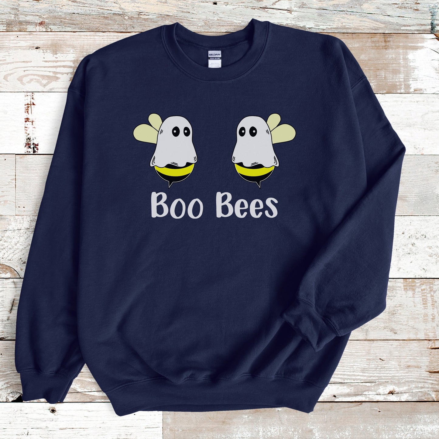 Boo Bees Funny Ghost Halloween Sweatshirt, Funny Ghost Shirt, Spooky Season Sweater, Boo Crew Shirt, Women's Halloween Sweatshirt, Bee Shirt