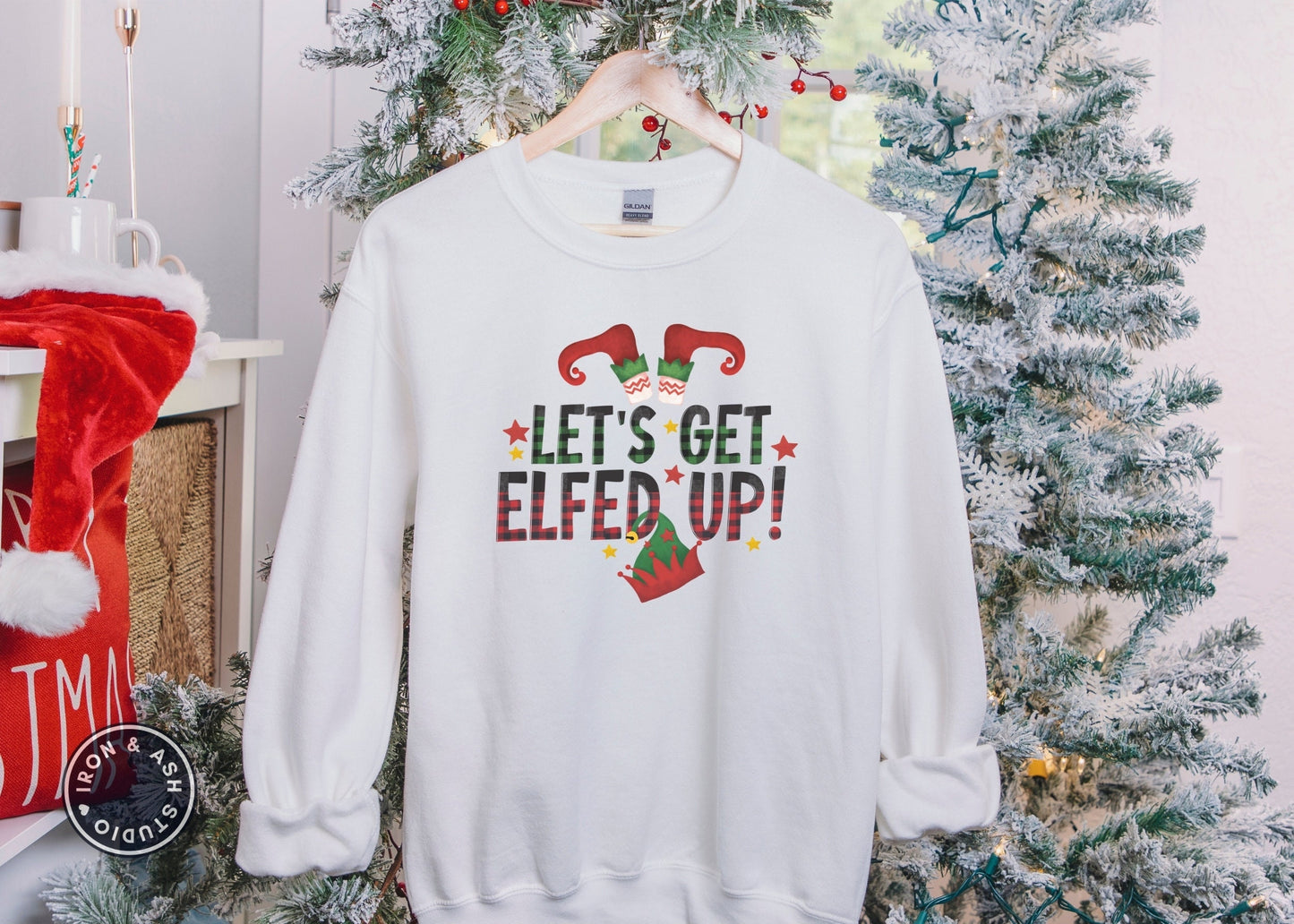 Elf Christmas Shirt, Funny Christmas Sweatshirt, Funny Christmas Sweater, Ugly Christmas Sweater, Xmas Sweatshirt,Christmas Drinking Sweater