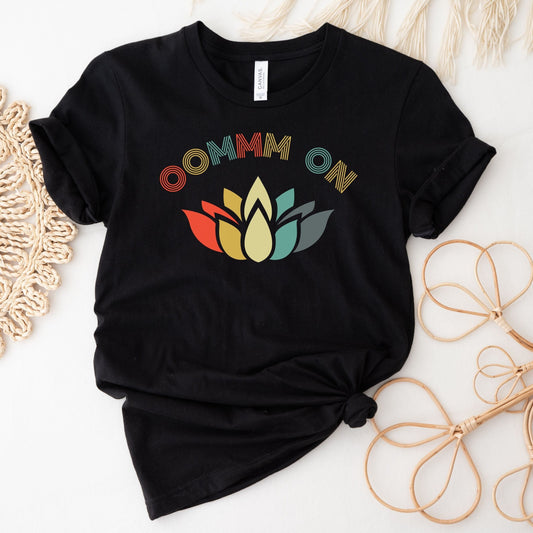 Yoga Shirt, Om TShirt, Lotus T Shirt, Yoga Meditation Tee, Yoga Shirt Women, Breath Shirt, Zen Yogi Gift, Gift for Yogi, Yoga Instructor Tee