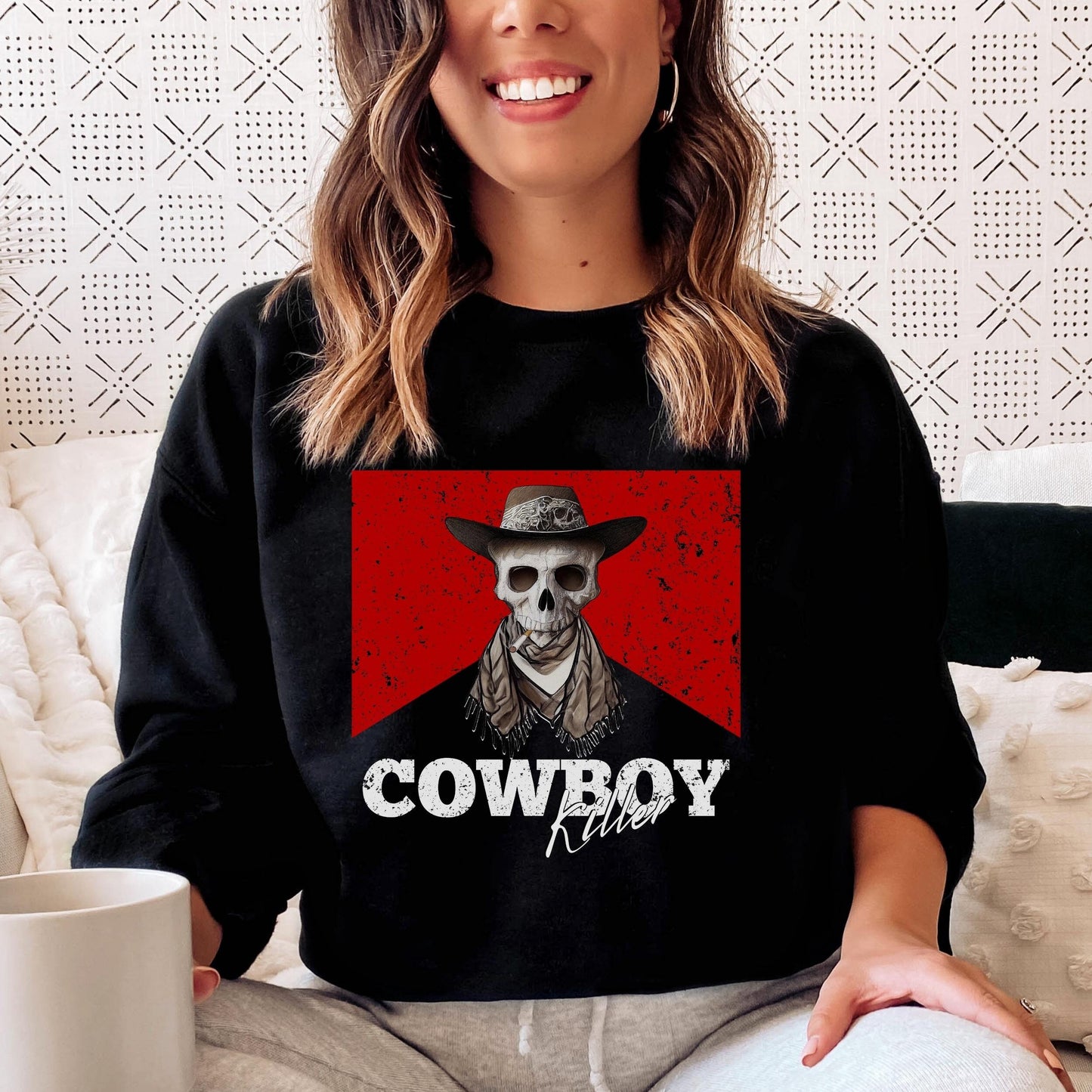 Cowboy Killer Sweatshirt, Western Crewneck, Trendy Clothes, Country Girl, Howdy Sweatshirt, Western Graphic Tee, Country Music Sweatshirt