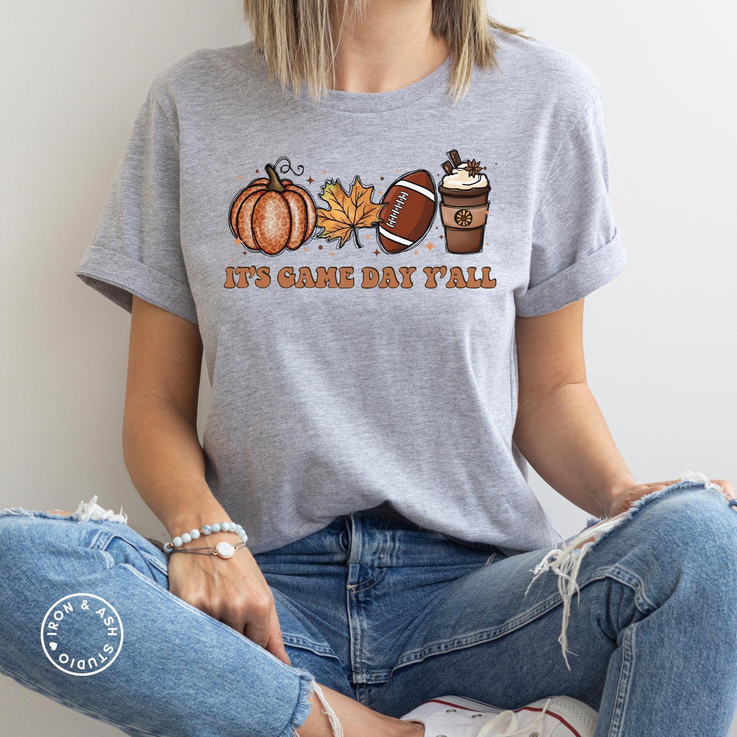 Retro Game Day Football Shirt Game Day Vibes Friday Night Lights Tee Womens Football Tailgate Clothes Tailgate Party Fall Crewneck Tshirt
