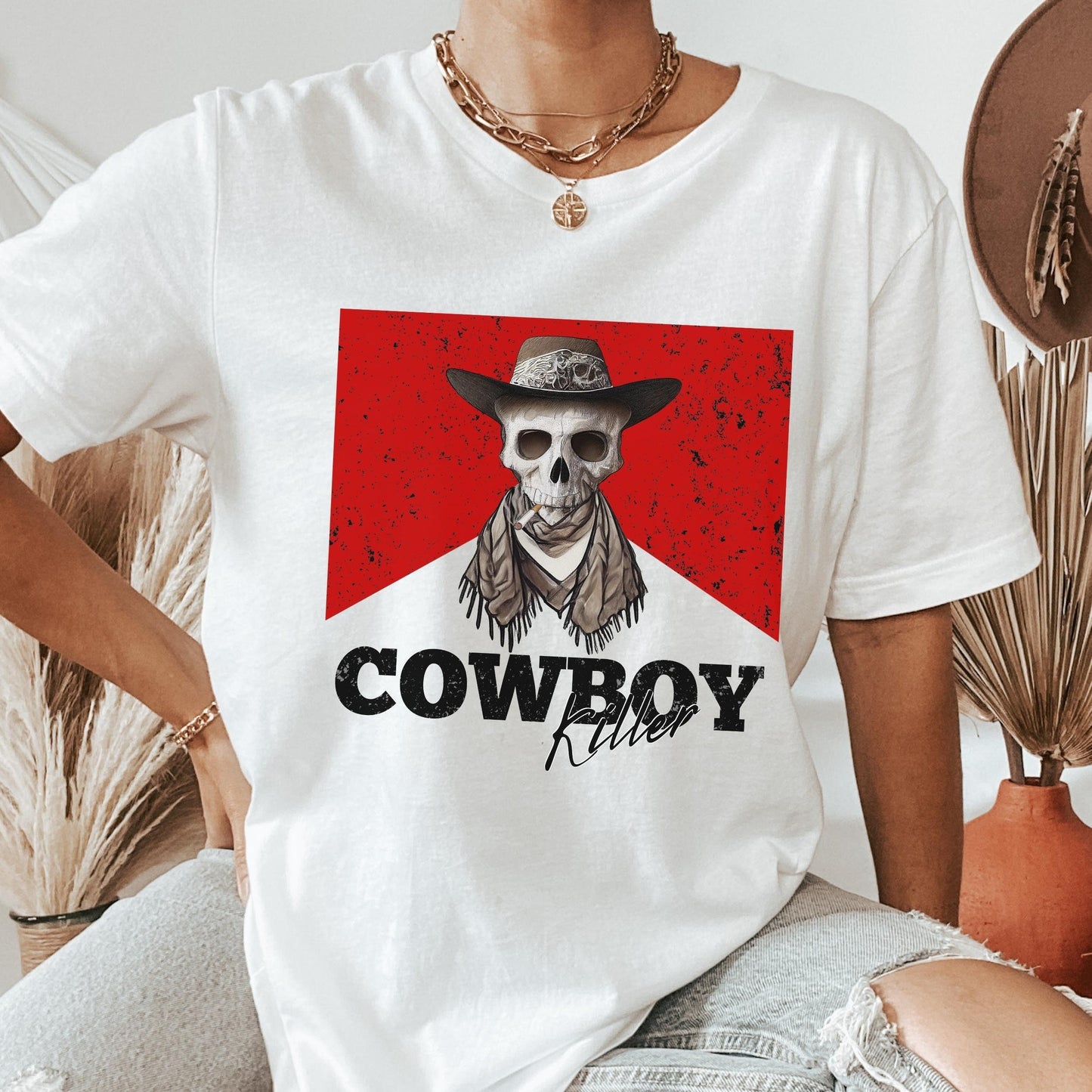Cowboy Killer Shirt, Country Concert TShirt, Western Graphic Tee, Southern Shirts, Country Girl, Rodeo Tee, Desert Boho, Cowgirl T-Shirt