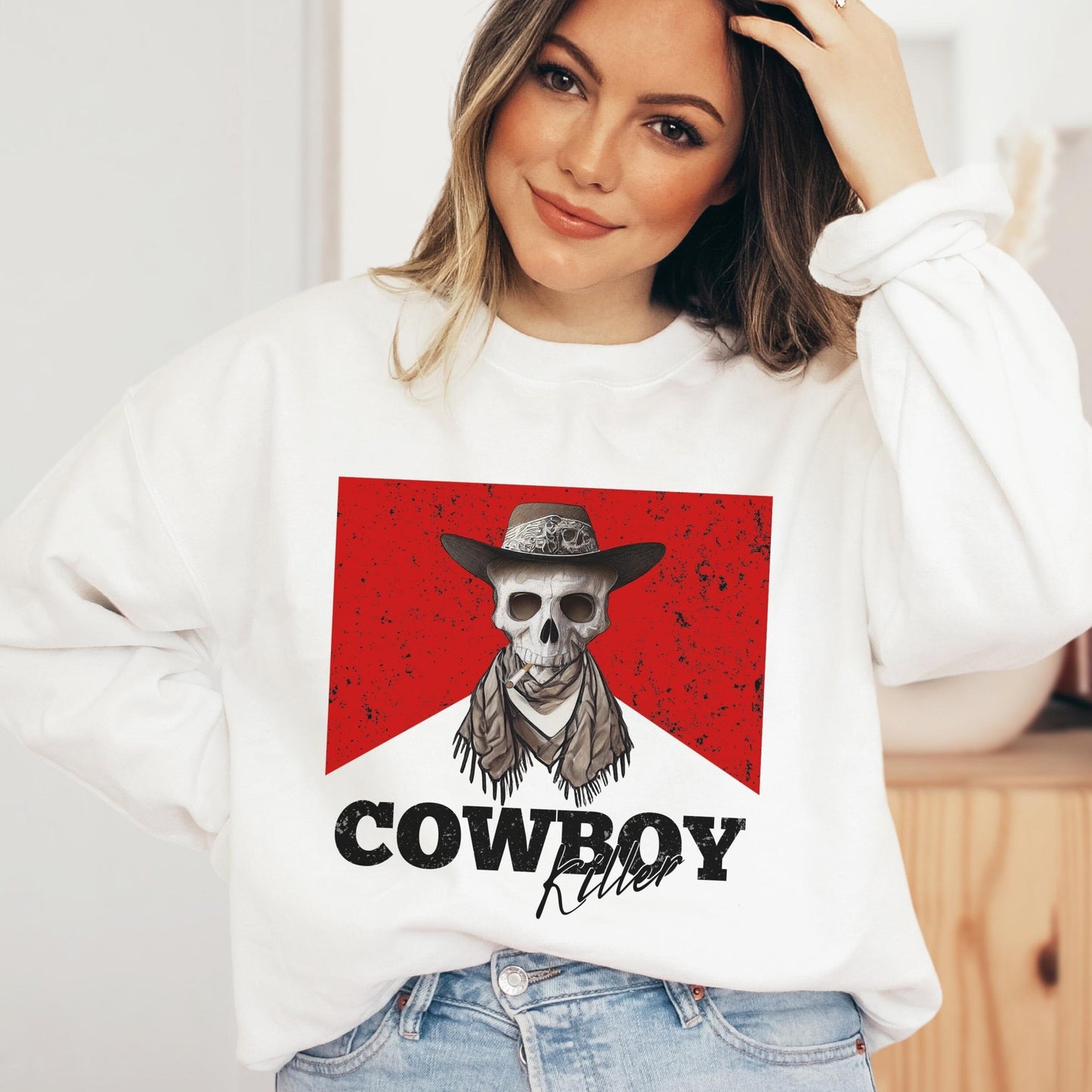 Cowboy Killer Sweatshirt, Western Crewneck, Trendy Clothes, Country Girl, Howdy Sweatshirt, Western Graphic Tee, Country Music Sweatshirt