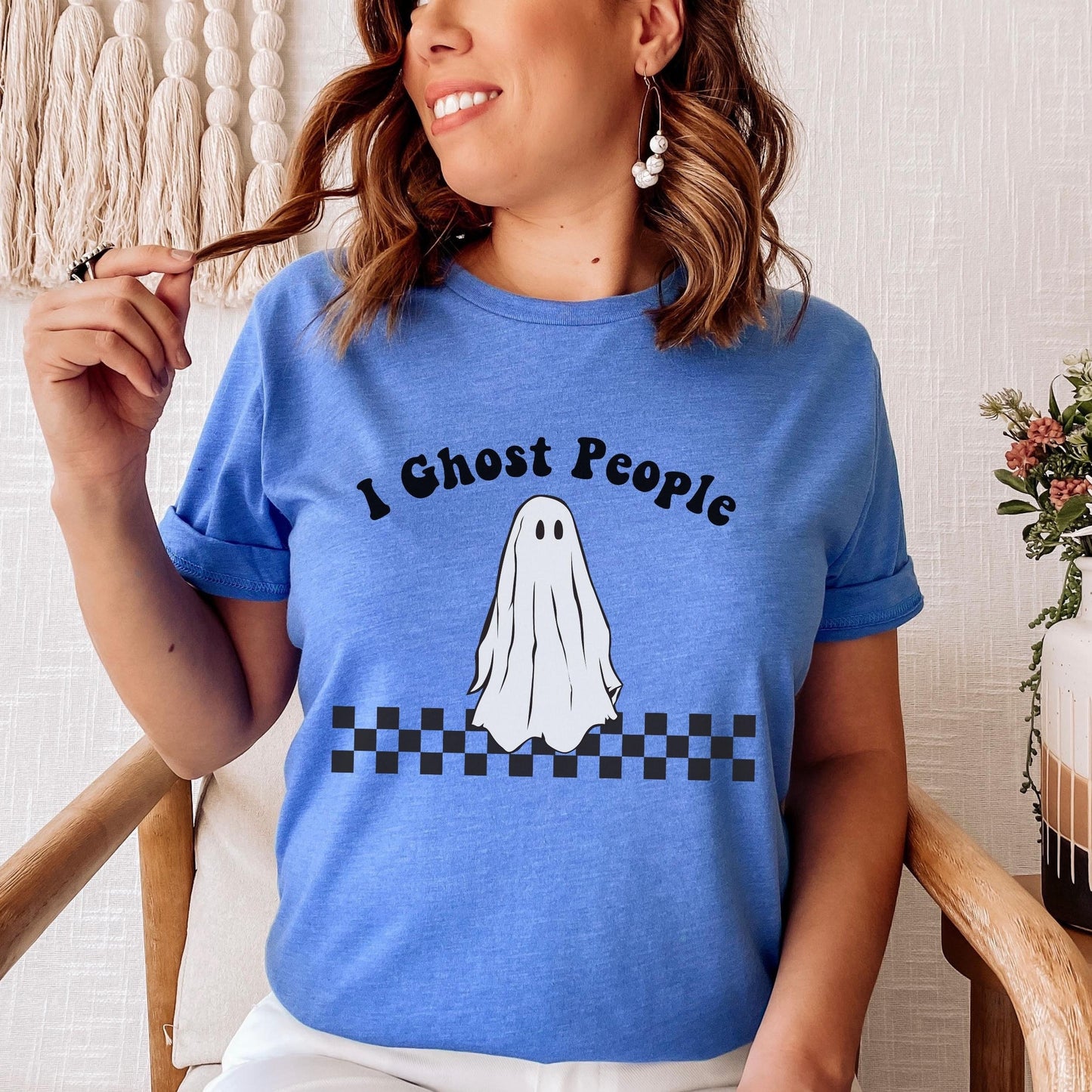 Funny Halloween Shirt, I Ghost People Shirt, Halloween Ghost, Halloween Party Tee, Ghost Tshirt, Spooky Season, Fall Vibes, Cute Fall Shirt