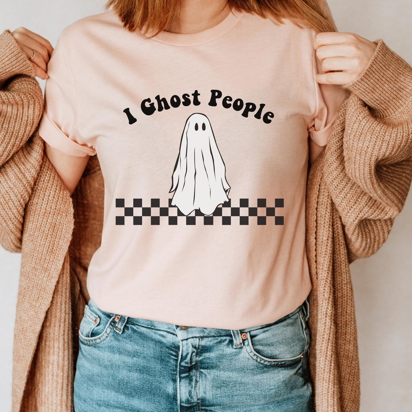 Funny Halloween Shirt, I Ghost People Shirt, Halloween Ghost, Halloween Party Tee, Ghost Tshirt, Spooky Season, Fall Vibes, Cute Fall Shirt