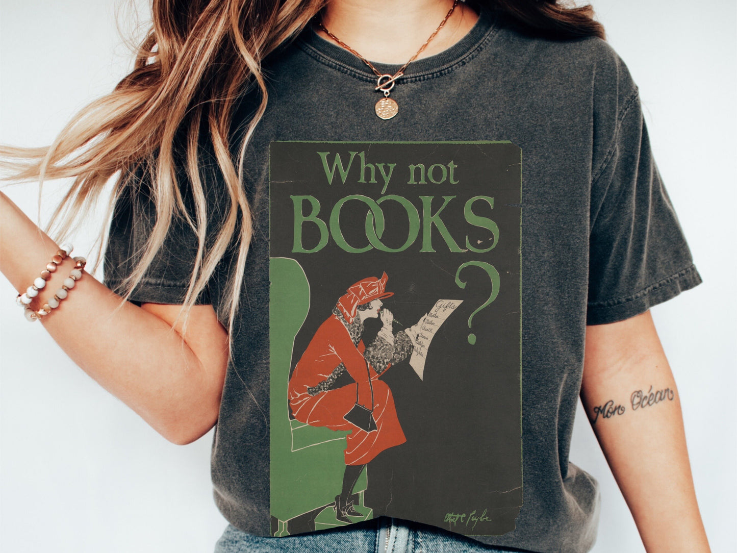 Cottagecore Clothing Vintage Library Poster Shirt Book Lover Gift for Bookworms Dark Academia Indie Clothes Gift for Librarian Book Nerd Tee