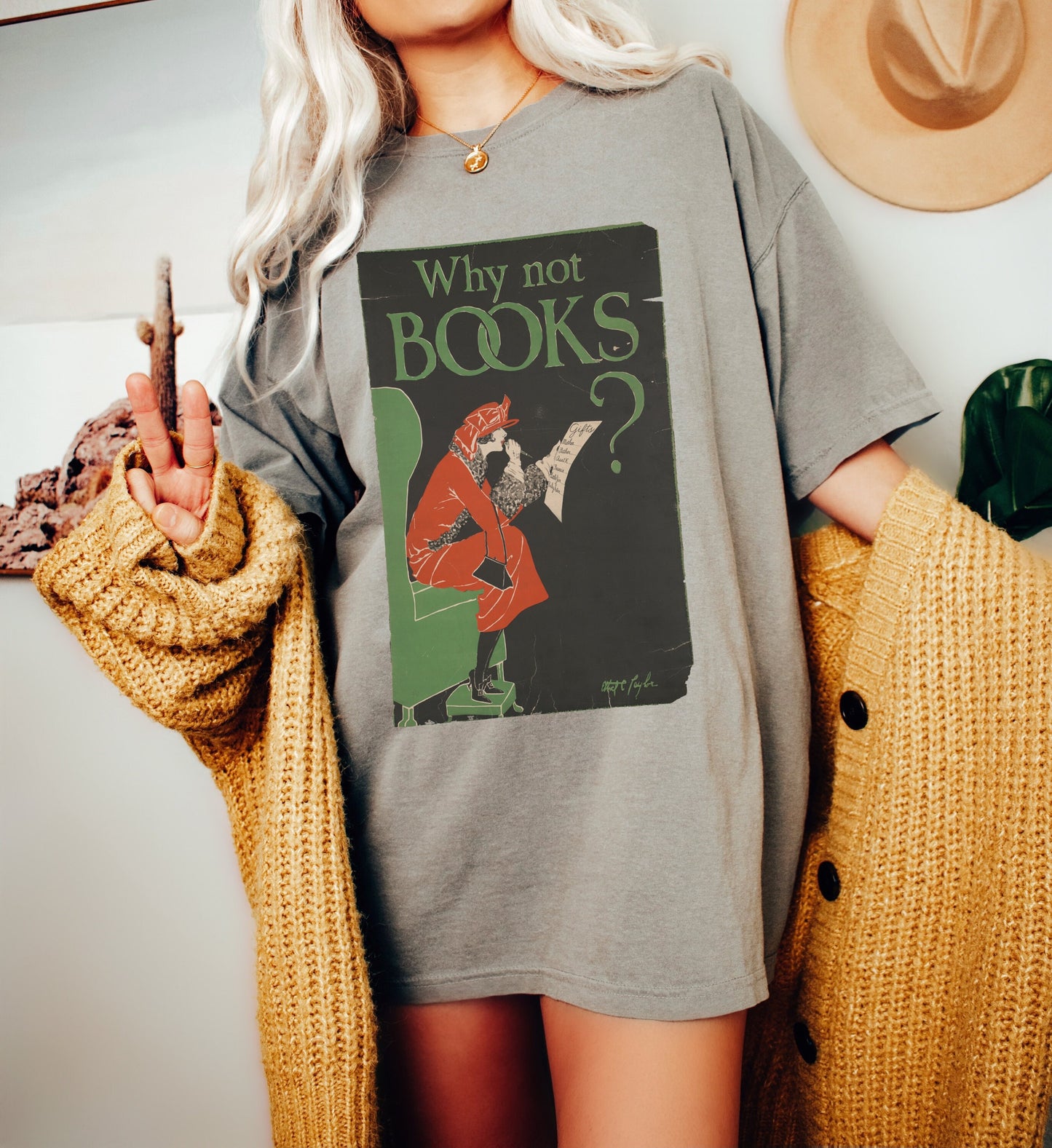 Cottagecore Clothing Vintage Library Poster Shirt Book Lover Gift for Bookworms Dark Academia Indie Clothes Gift for Librarian Book Nerd Tee