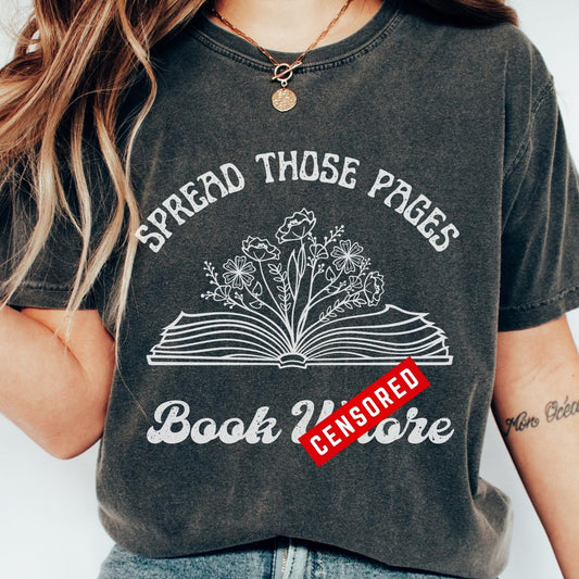 Funny Book Shirt Dark Academia TShirt Smut Slut Death By TBR Gift for Reader Book Club Gift Bookaholic One More Chapter Book Lover Apparel