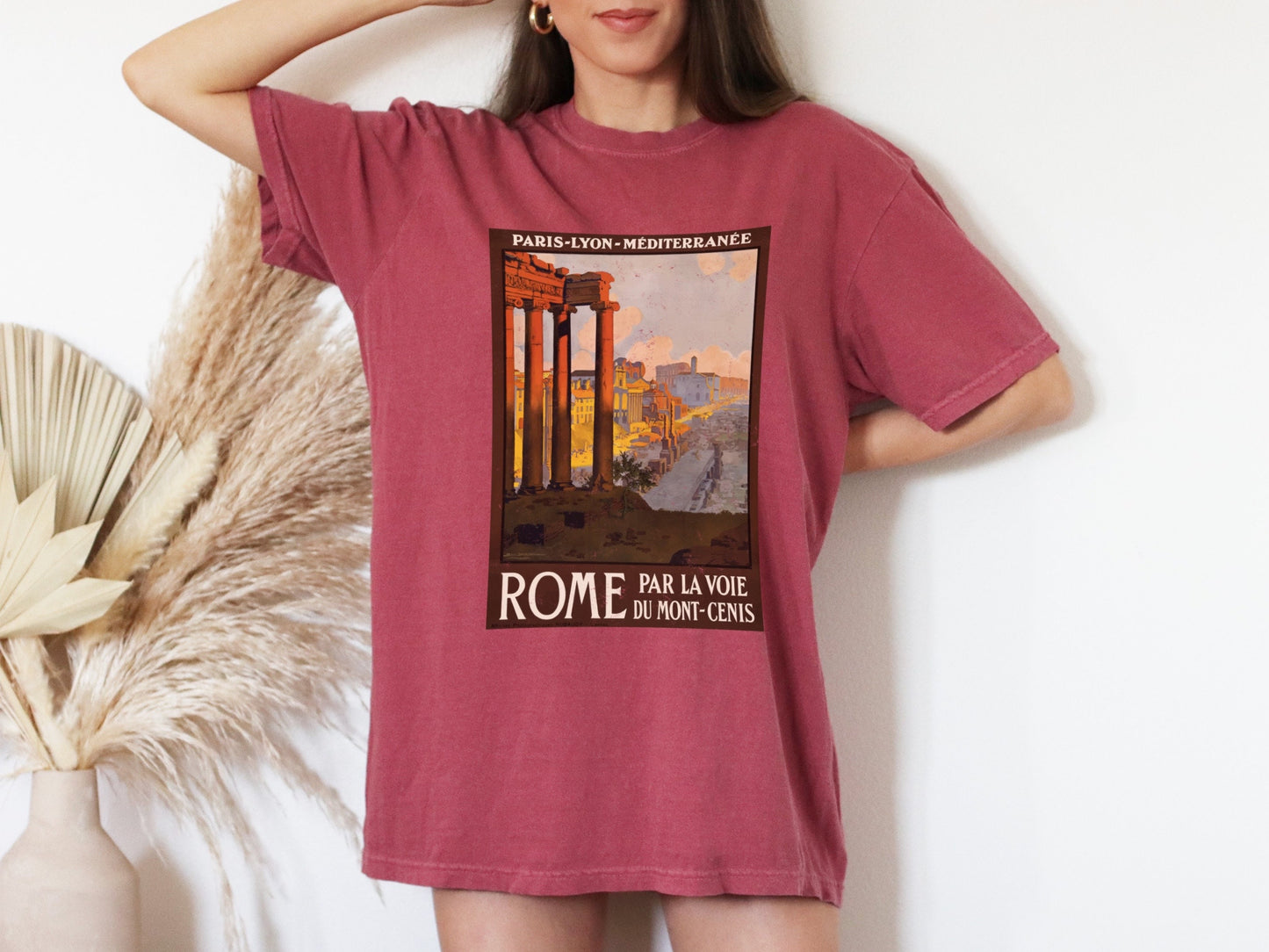 Italy Shirt Vintage Rome France Travel Poster Tee Comfort Color TShirt Italia Rome Paris Italy Graphic Tee Gift for Traveler Wanderlust Tee