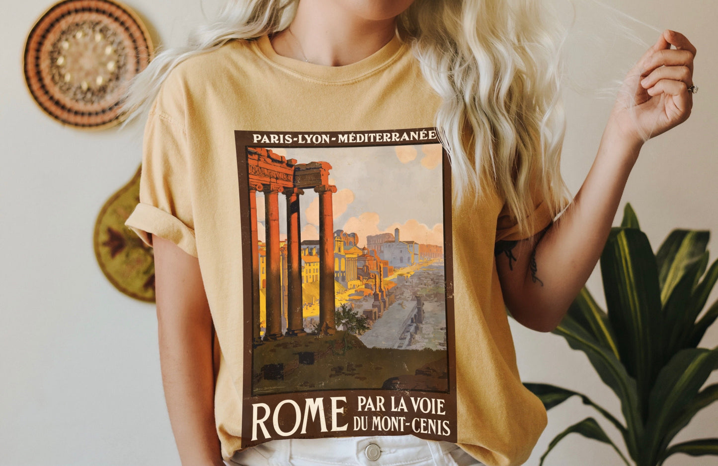 Italy Shirt Vintage Rome France Travel Poster Tee Comfort Color TShirt Italia Rome Paris Italy Graphic Tee Gift for Traveler Wanderlust Tee