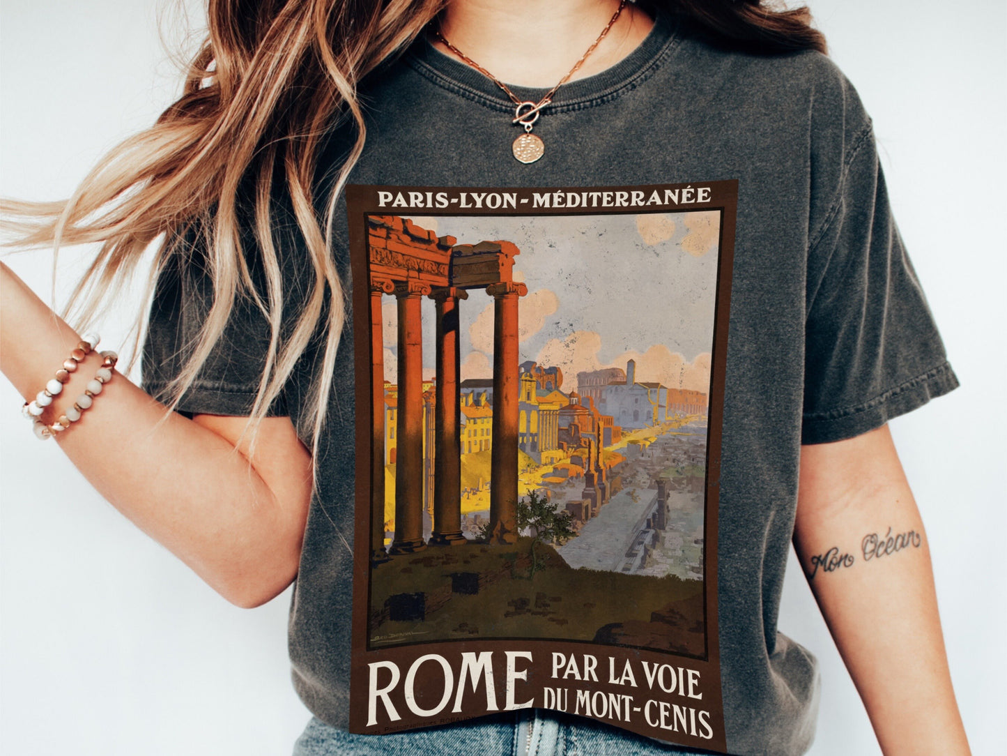 Italy Shirt Vintage Rome France Travel Poster Tee Comfort Color TShirt Italia Rome Paris Italy Graphic Tee Gift for Traveler Wanderlust Tee