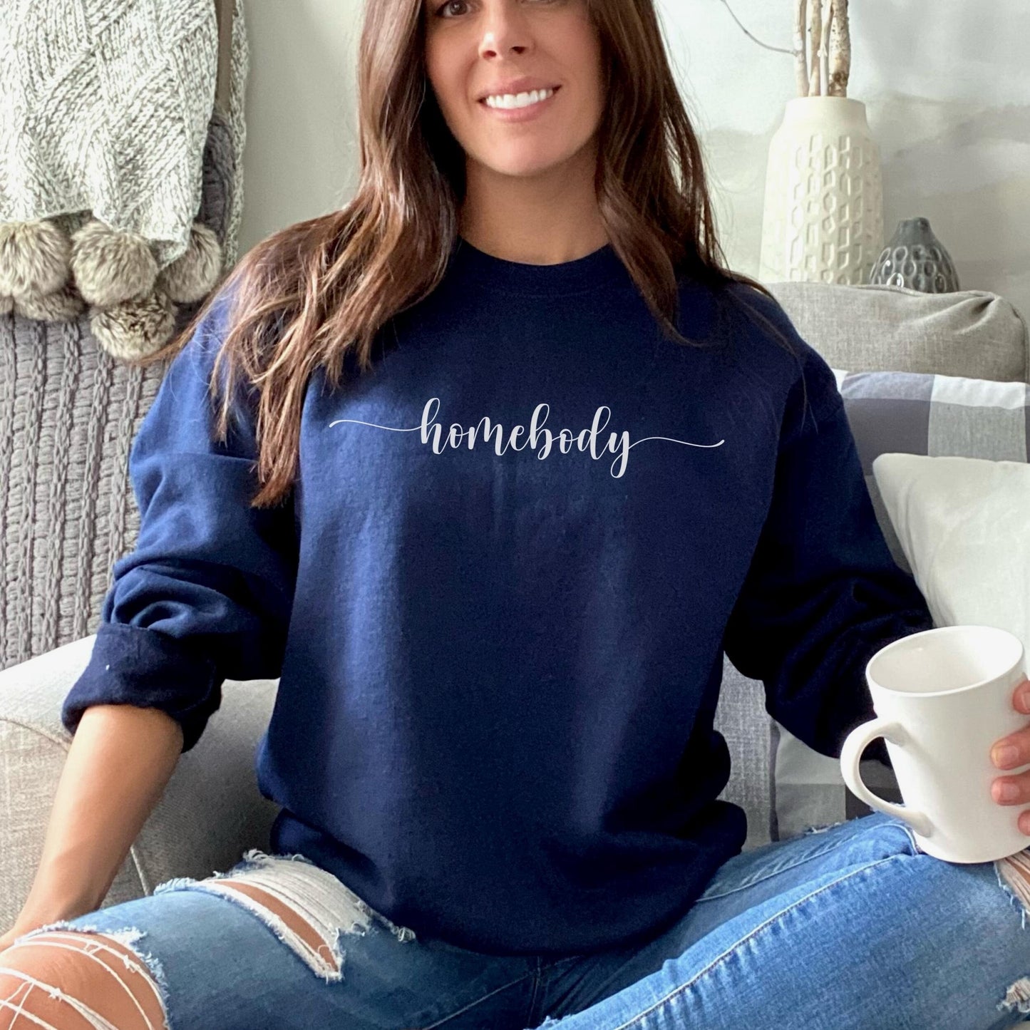 Homebody Sweatshirt. Indoorsy Introvert. It's Too Peopley Outside. Womens Fall Sweatshirt. Cozy Fall Sweater. Antisocial Winter Sweater Gift