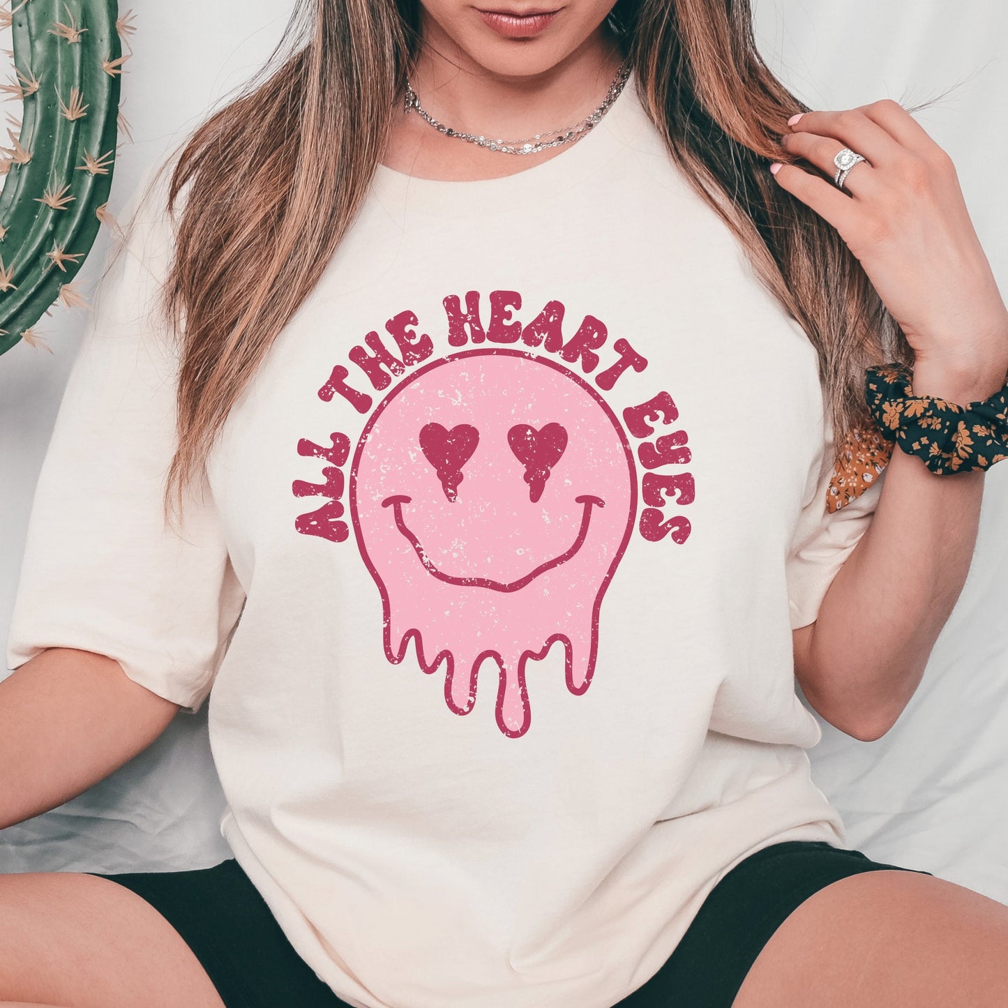 Valentine's Retro Heart Eyes  Shirt, Trendy Valentine Shirt, Valentine Cute Shirt, Valentine Tshirt, Funny Unisex Valentines Shirt for Teens