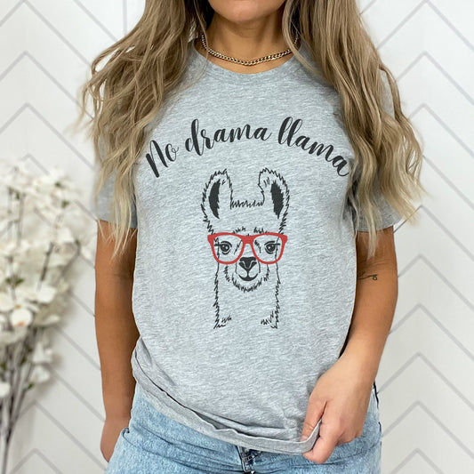 No Drama LLama T-Shirt,Llama Shirt, Cute Mom Shirt, Shirts for Mom, Mothers Day Gift,Mothers Day T-Shirt, Funny Tshirt