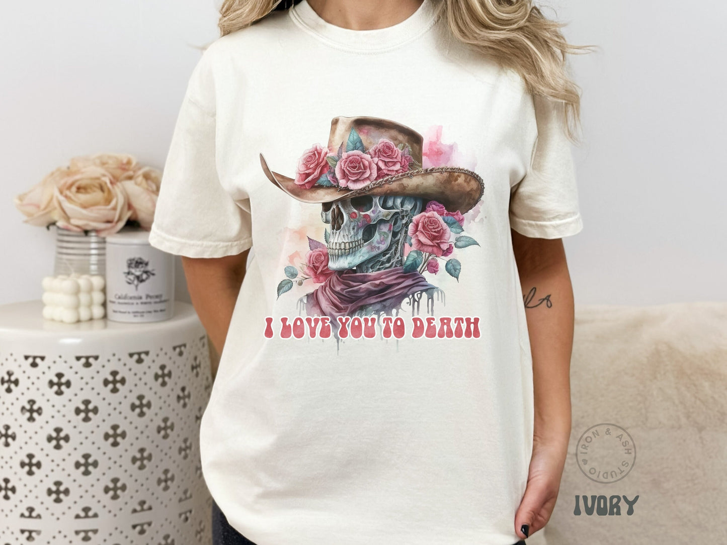 Western Valentines Day Comfort Color Shirt Howdy Valentine Tshirt Cupid Find Me A Cowboy Shirt Spooky Valentine Skull Valentine Graphic Tee